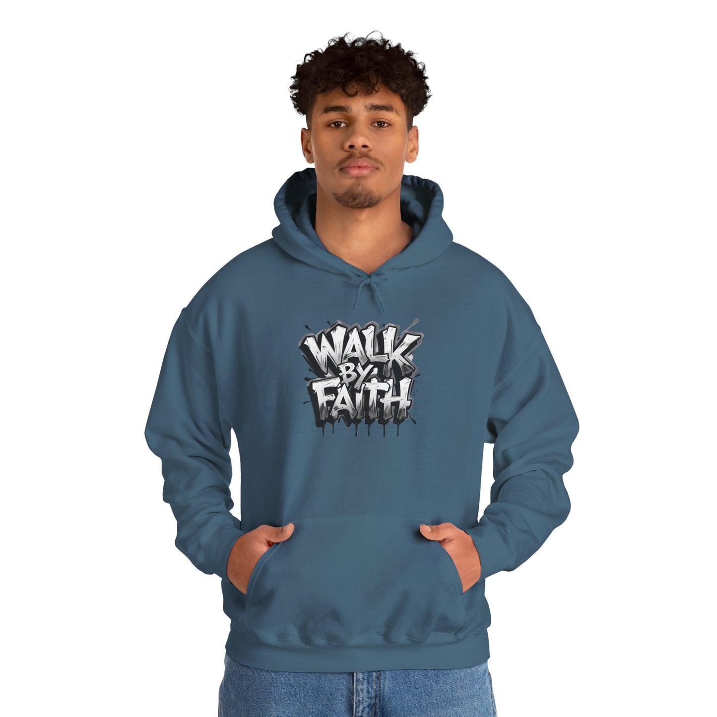 Faith Inspired Unisex Hoodie - 'Walk by Faith' Design