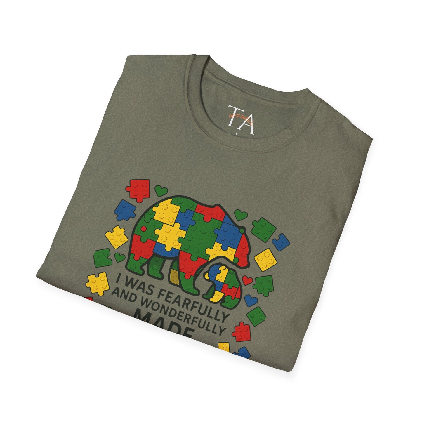 Autism Lego Mama Bear T-Shirt