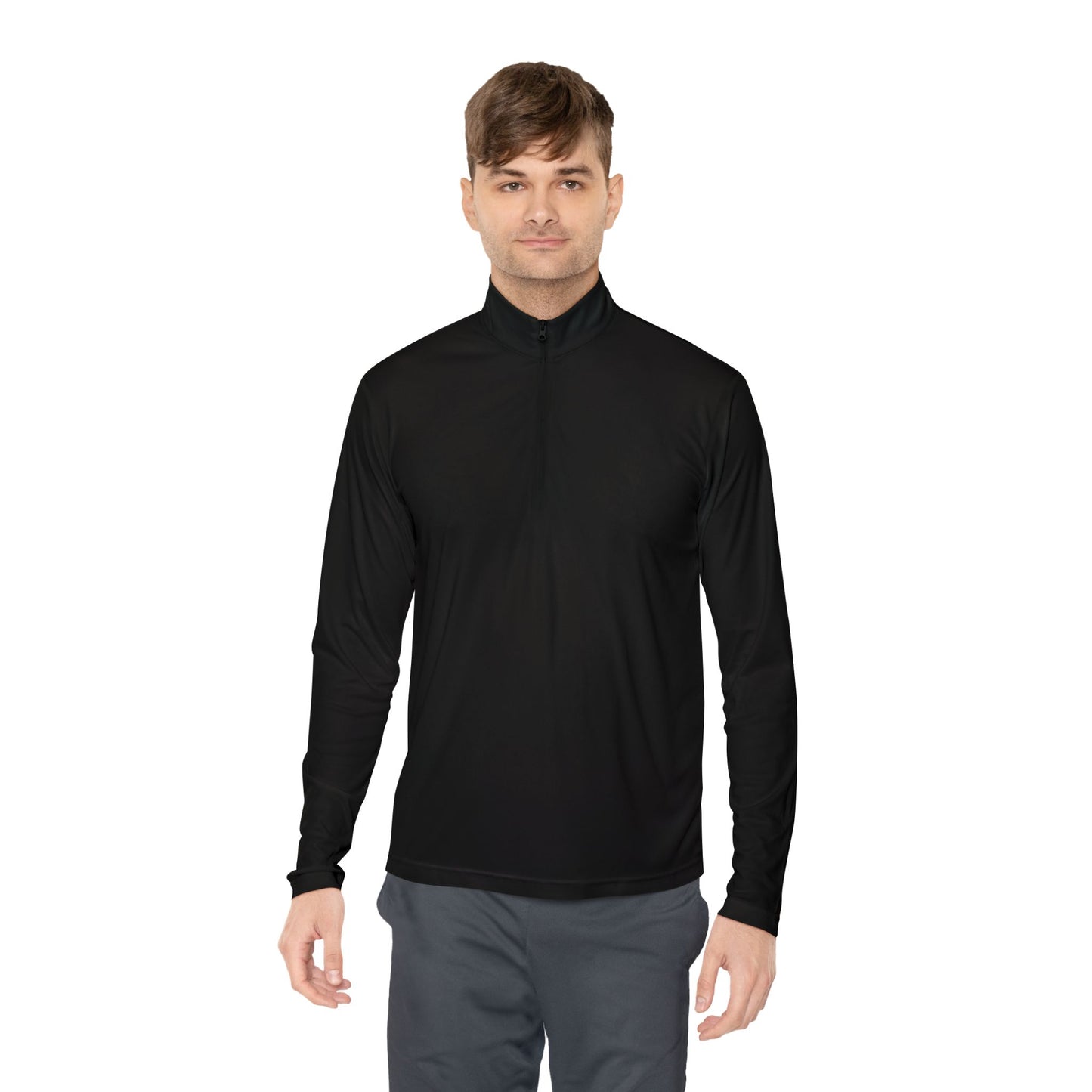 Sporty Quarter-Zip Pullover - Customizable Design
