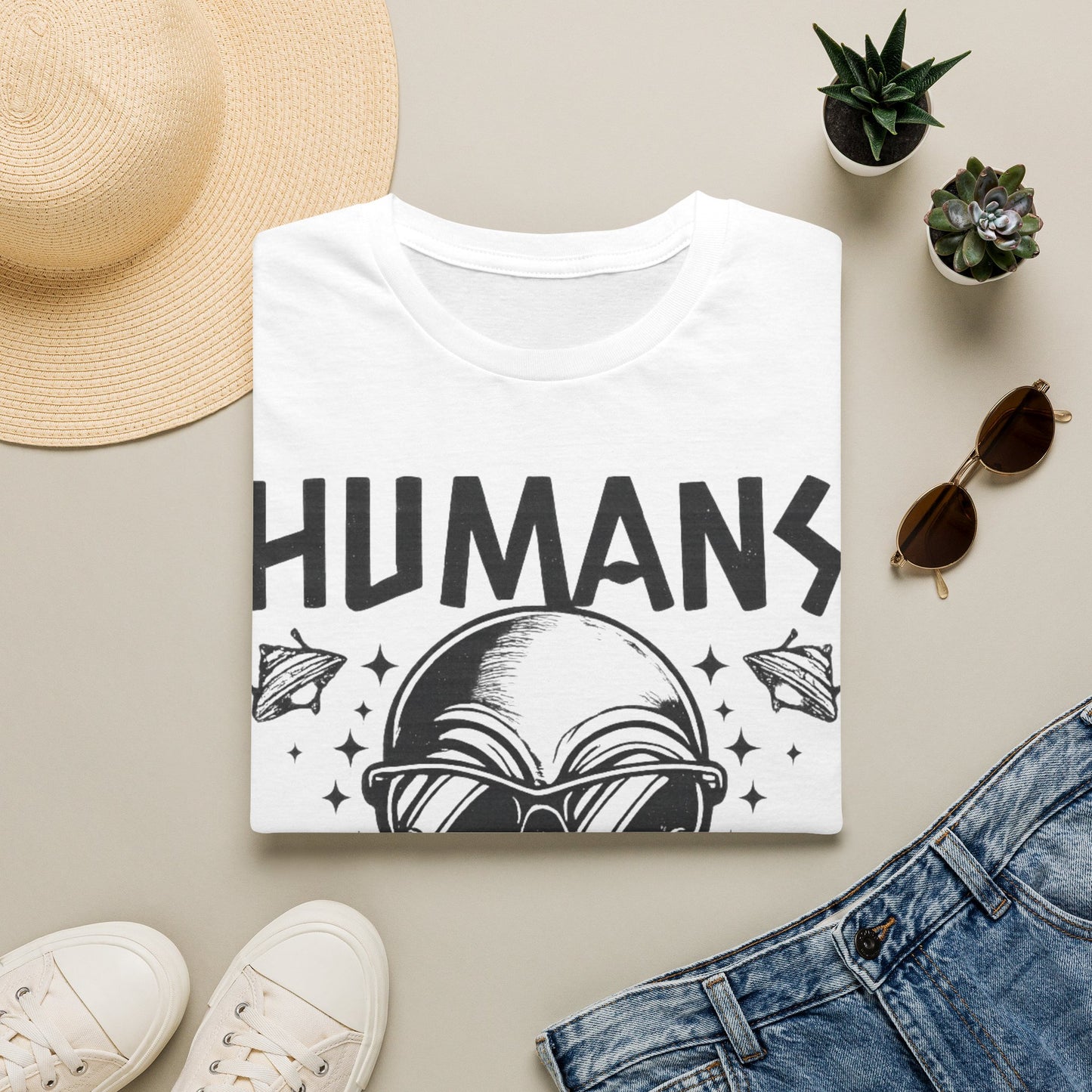 Humans Aren’t Real Alien Gildan Softstyle® T-ShirtUnisex