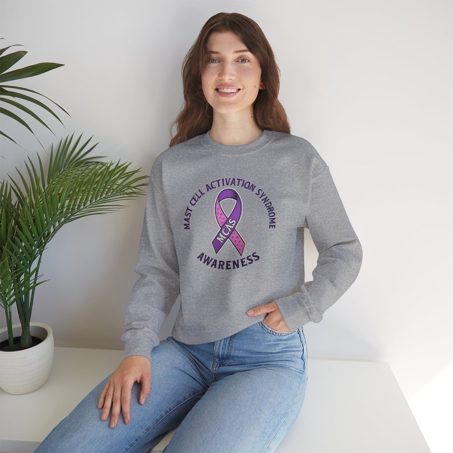 Mast Cell Activation Syndrome Awareness Crewneck Sweatshirt