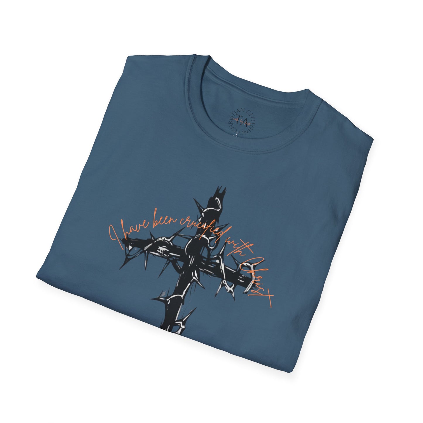 Faith Inspired Christian Cross Unisex T-Shirt - 'I Have Been Crucified with Christ' Design