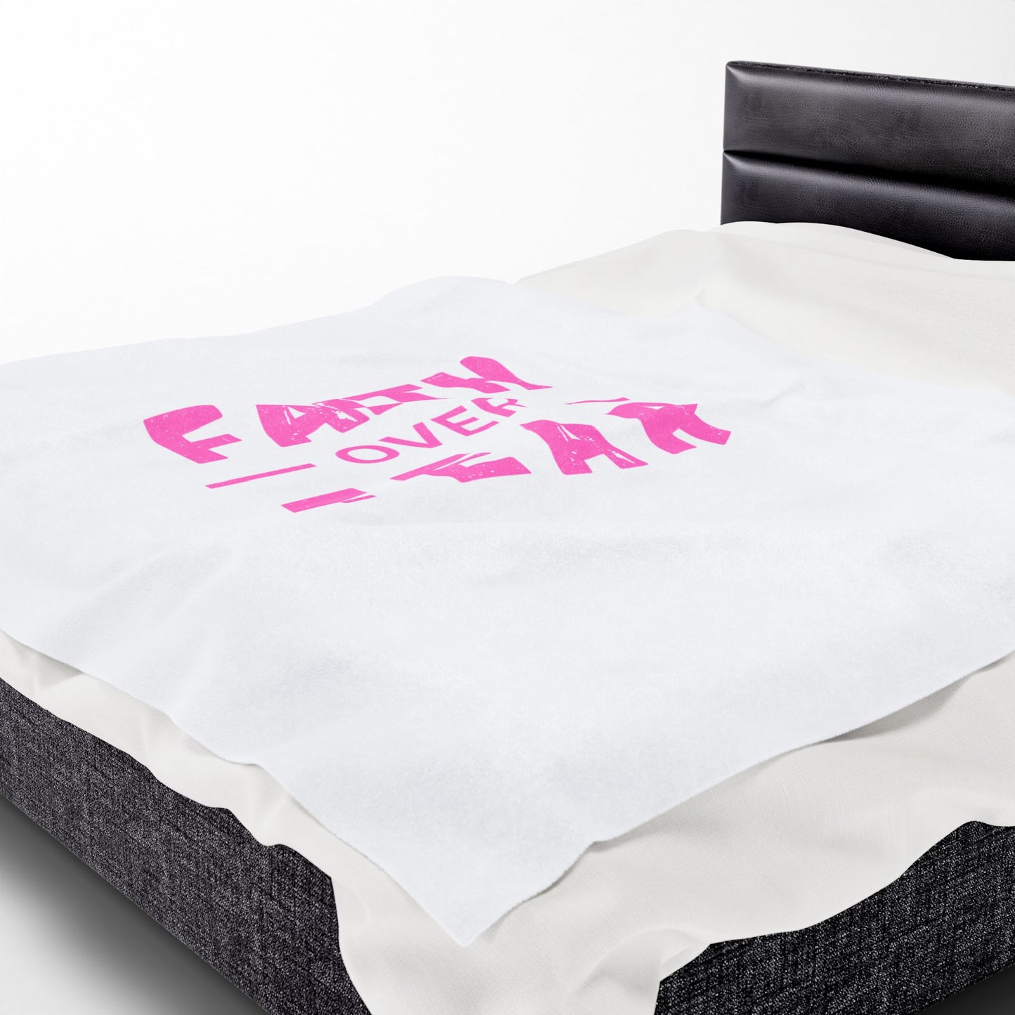 Faith Inspired Faith Over Fear Cozy Velveteen Plush Blanket with Motivational Quote - Perfect for Home Decor, Gifts, and Comfort, Faith over Fear, Inspirational [...]