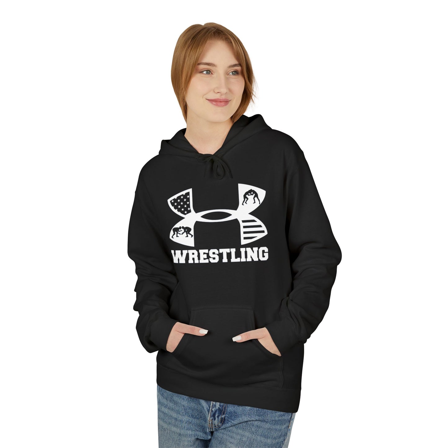 Fleece Hoodie - Cozy Wrestling Design for Everyday Comfort and Fall Fashion