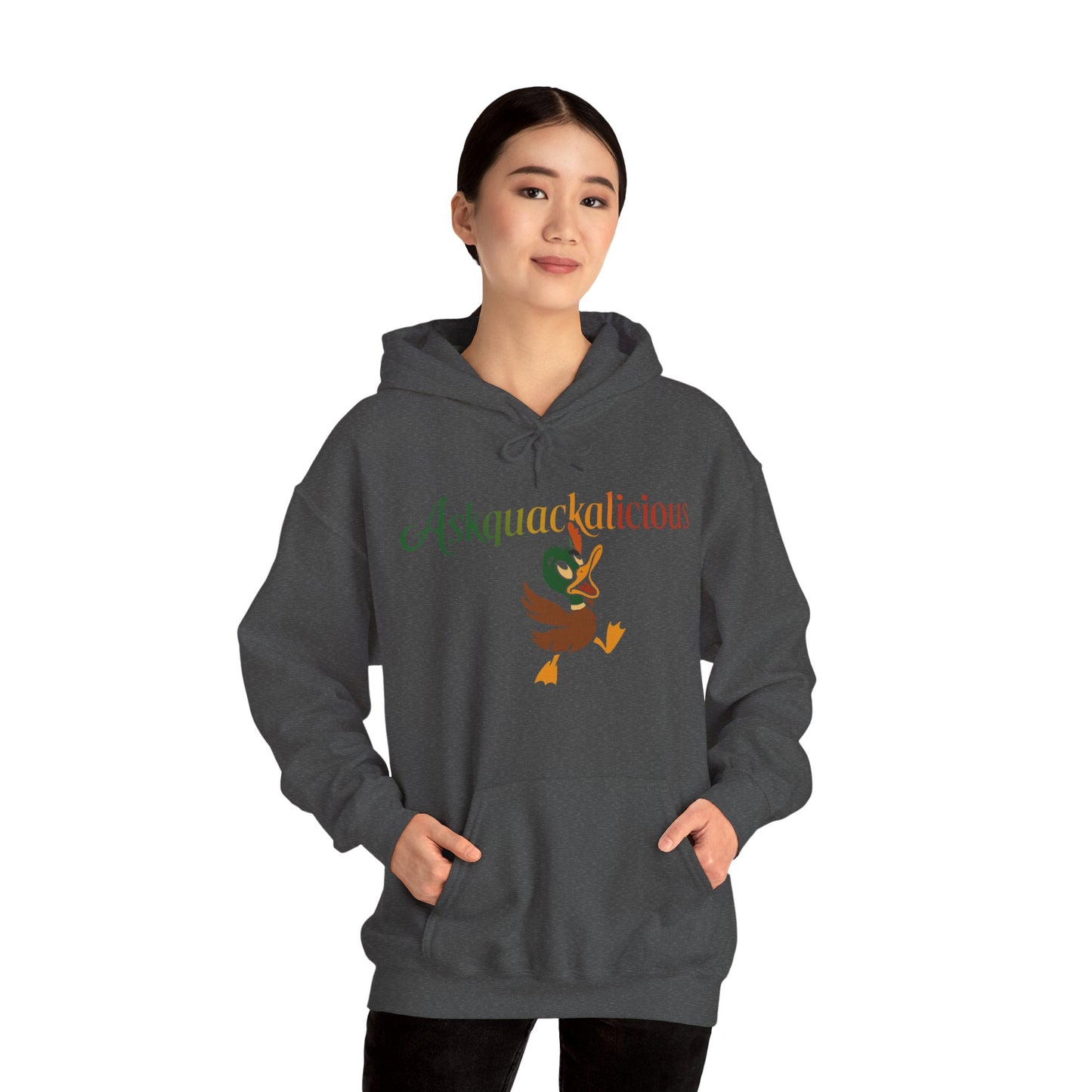 Askquack Quirky Duck Hoodie - Cozy Unisex Sweatshirt for Nature Lovers