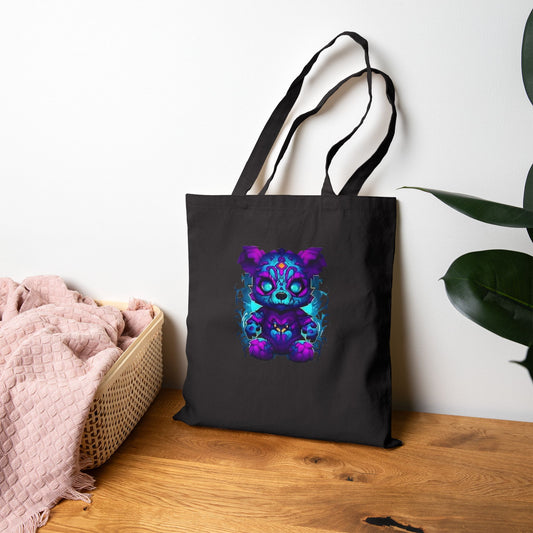Cotton Canvas Colorful Koala Tote Bag