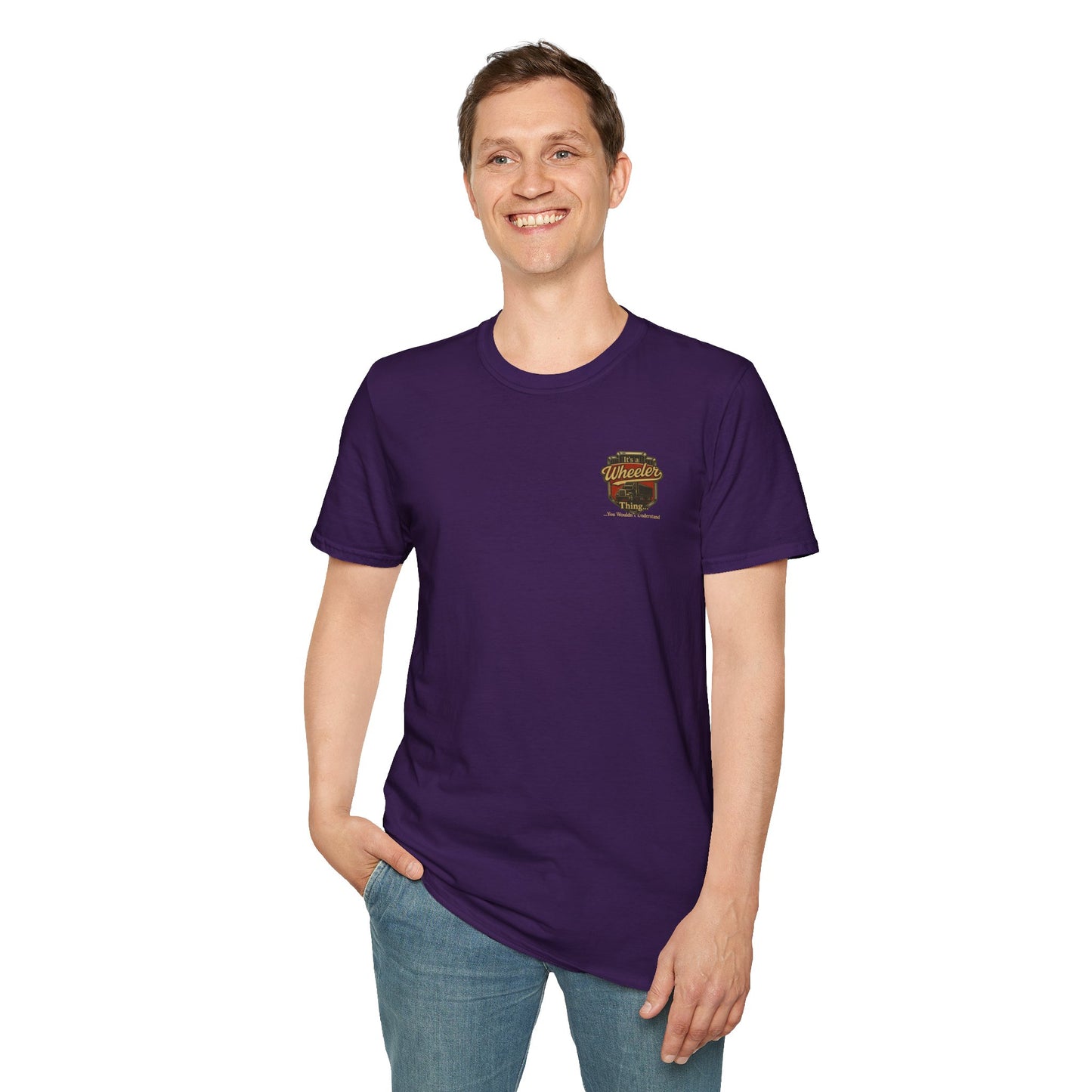 "It's a Wheeler Thing" Unisex Softstyle T-Shirt, Ideal for Truck Lovers, Gifts for Drivers, Casual Wear, Perfect for Birthdays, Father's Day