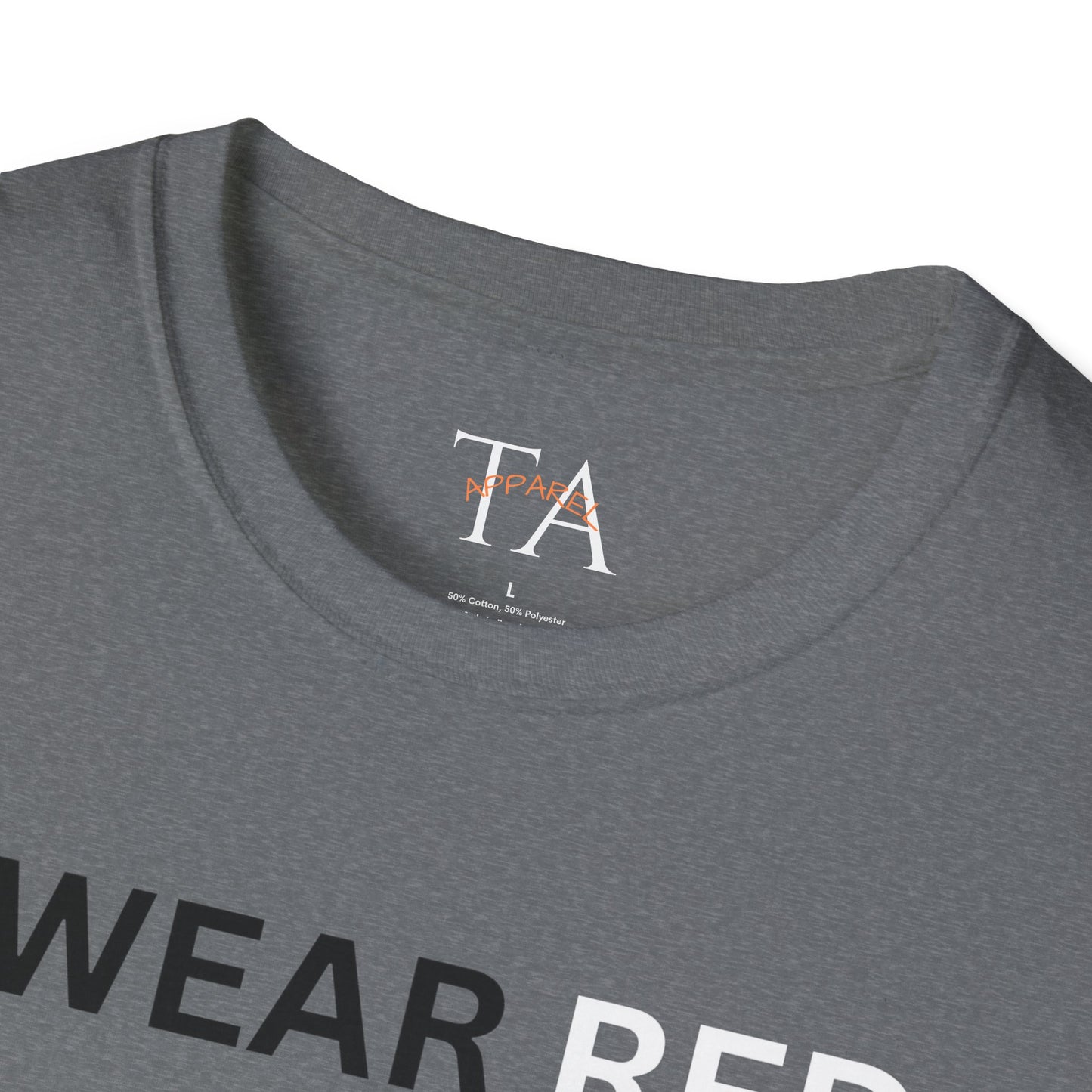 MMIW Unisex Softstyle T-Shirt with 'I Wear Red - MMIW' Design | Awareness Apparel, Indigenous Rights, Casual Wear, Statement Clothing, Gift Idea