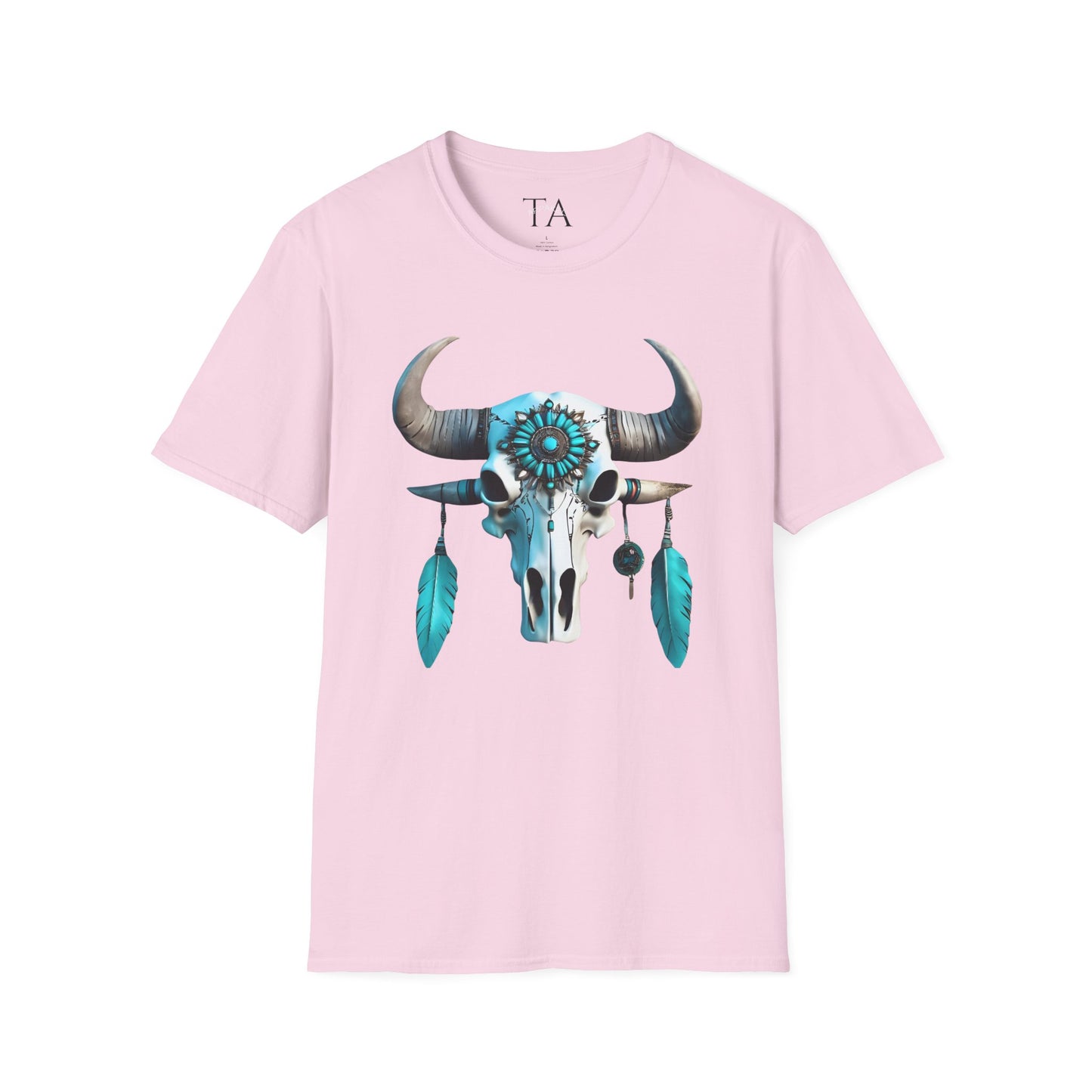 Native American Turquoise Buffalo Skull Tee - Unisex Jersey