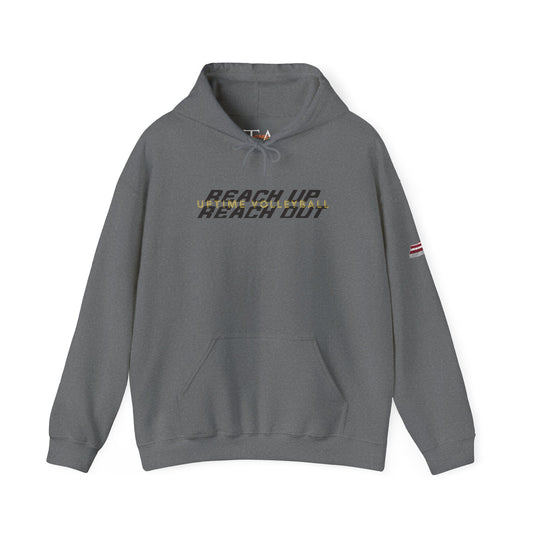 UPTIME Volleyball Reach Up Reach Out Hoodie | Empowerment Motivational Gift