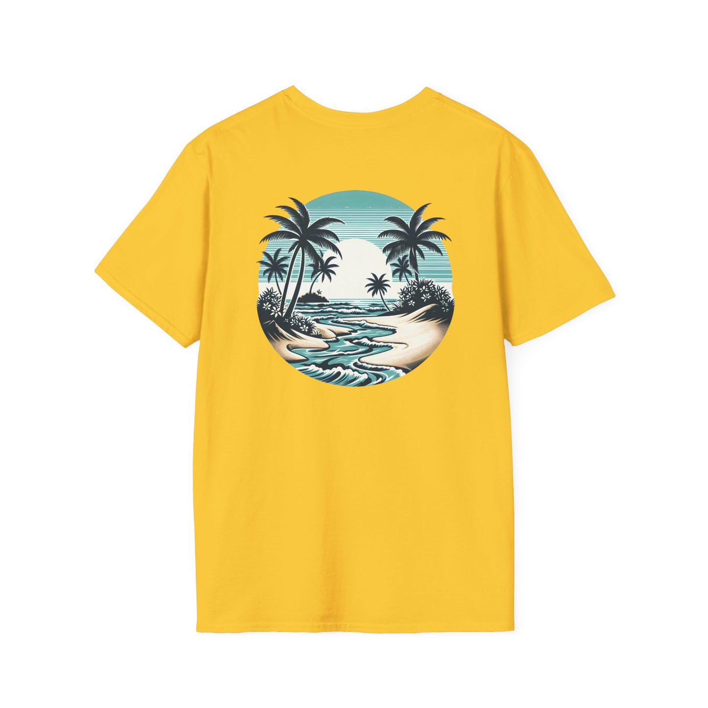 Tropical Vibes T-Shirt - Unisex Softstyle, Beachwear, Summer Fashion, Vacation Tee, Relaxed Fit, Outdoor Events