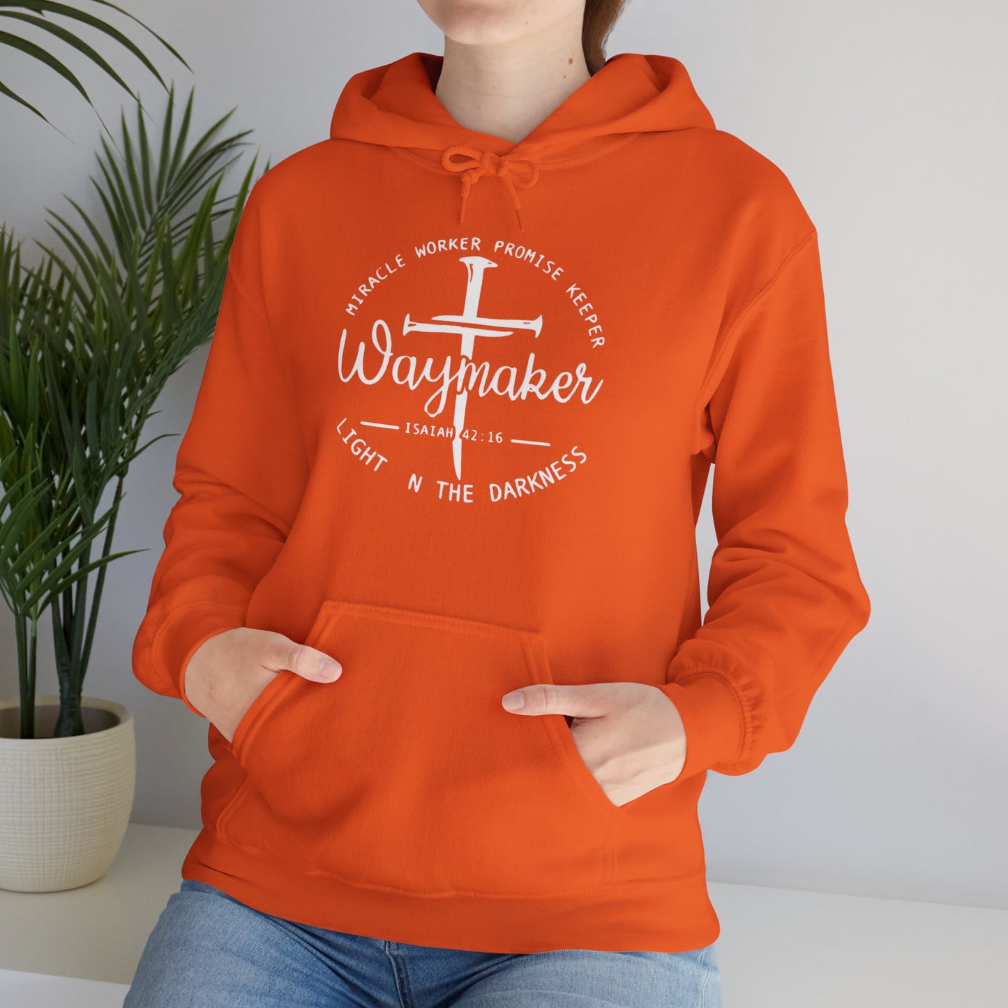 Faith Inspired Waymaker Hoodie - Cozy Sweatshirt for Faith Lovers and Celebrations