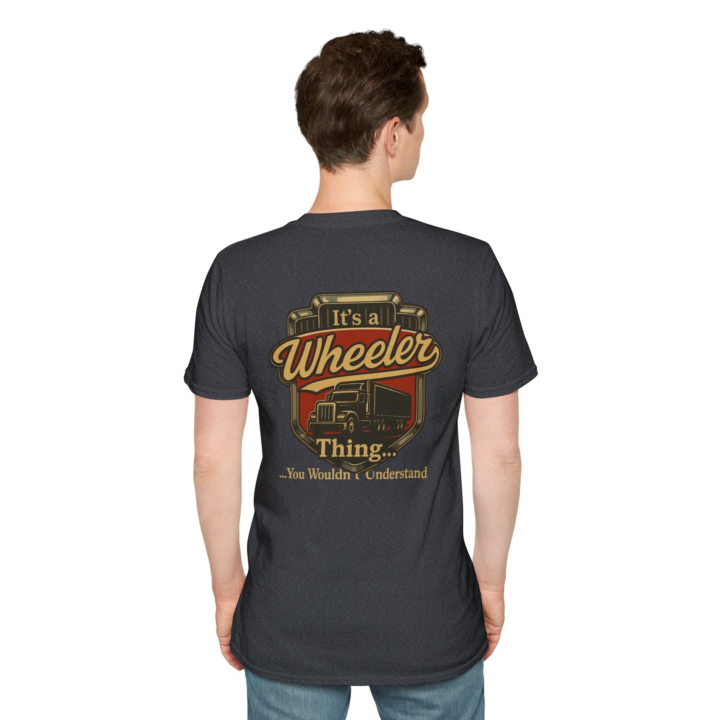 "It's a Wheeler Thing" Unisex Softstyle T-Shirt, Ideal for Truck Lovers, Gifts for Drivers, Casual Wear, Perfect for Birthdays, Father's Day