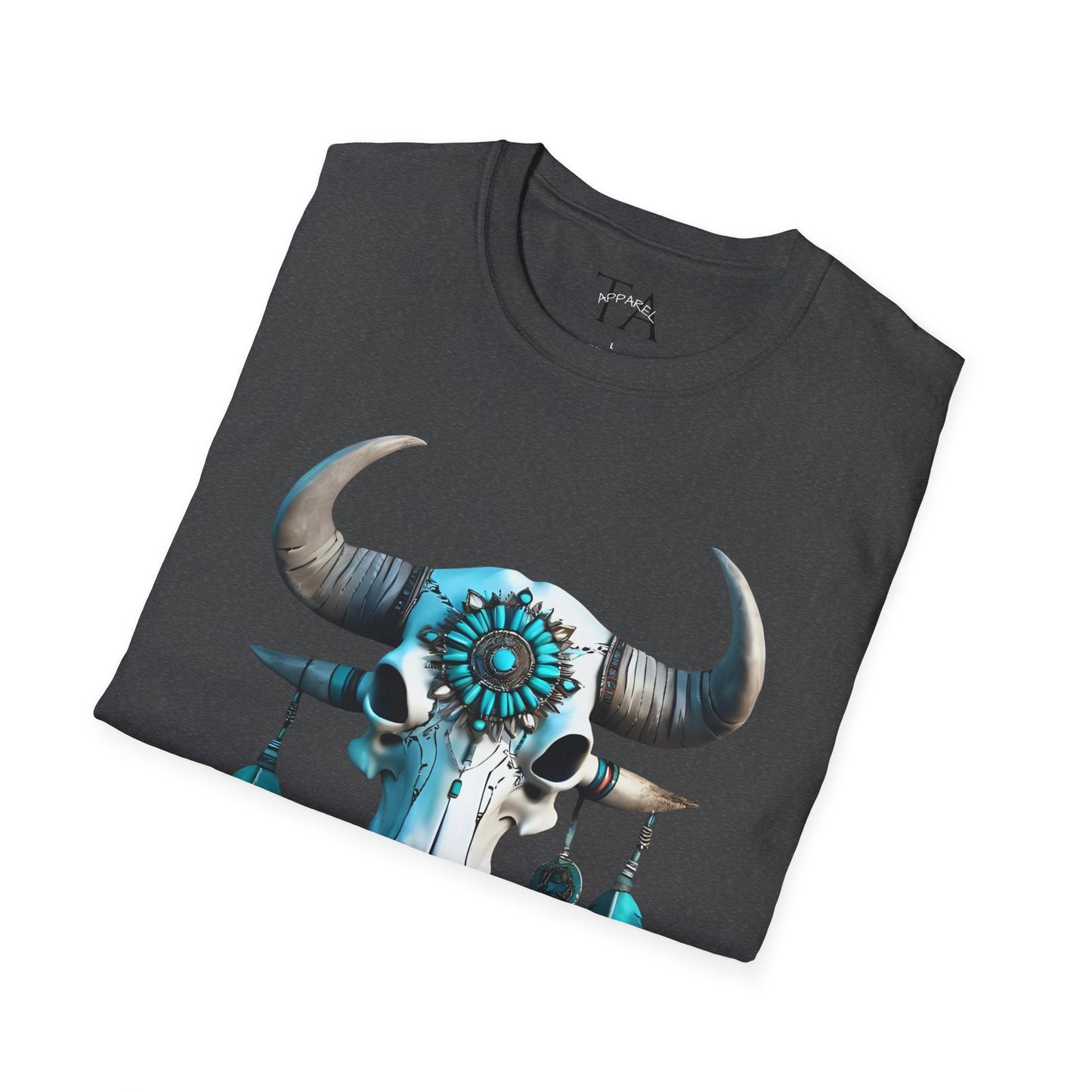 Native American Turquoise Buffalo Skull Tee - Unisex Jersey