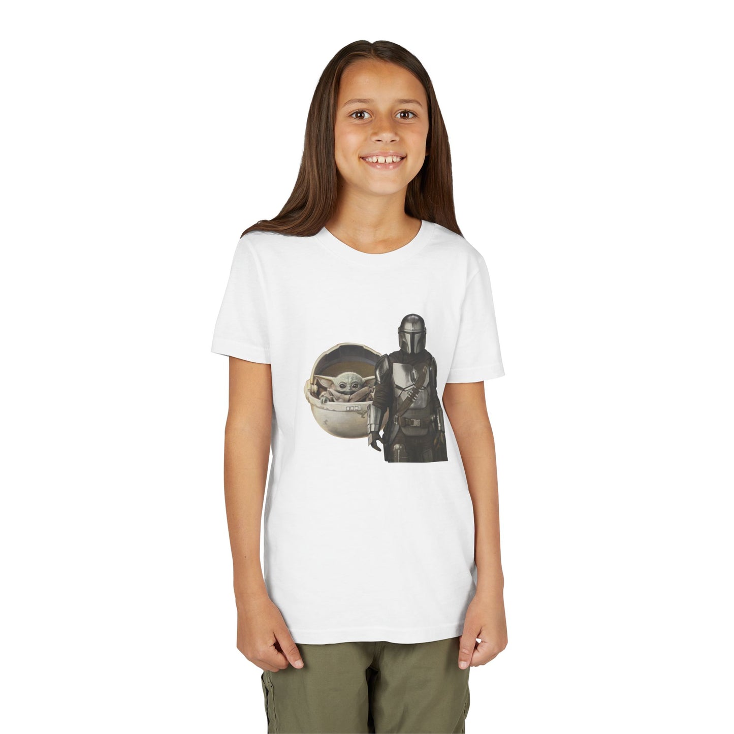 Kids Star Wars Inspired Youth Tee, Mandalorian T-Shirt, Grogu Shirt, Galaxy Adventure, Kids Summer Outfit, Birthday Gift