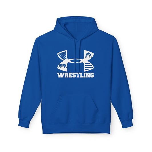 Fleece Hoodie - Cozy Wrestling Design for Everyday Comfort and Fall Fashion