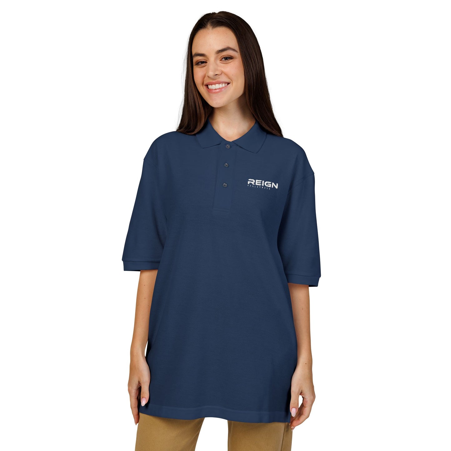 Reign Volleyball Embroidered Polo Shirt - Customizable