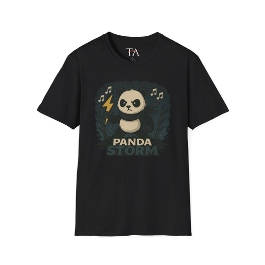 Panda Storm Tee for Animal and Music Lovers - Softstyle T-Shirt