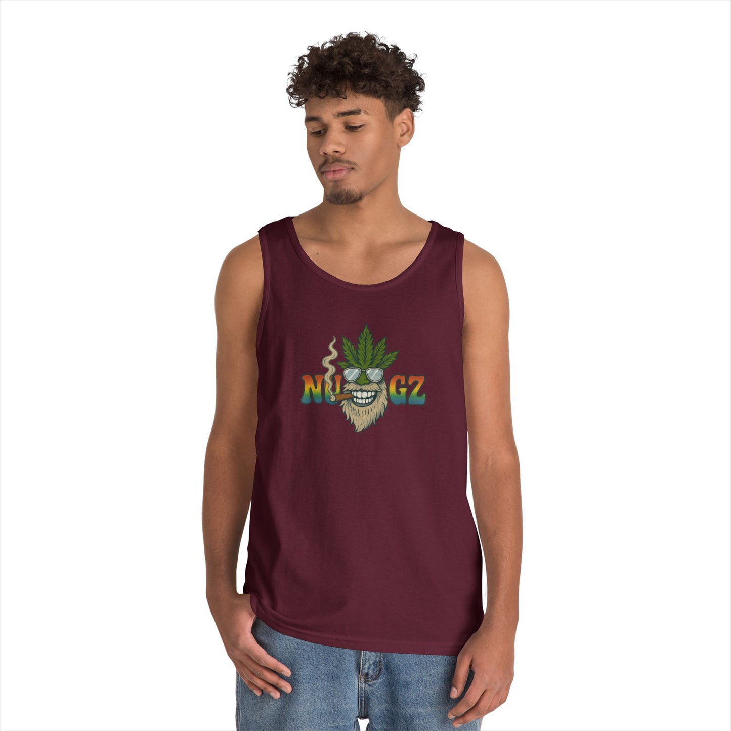 NUGZ Chill Vibes Tank Top | Retro Cannabis Design