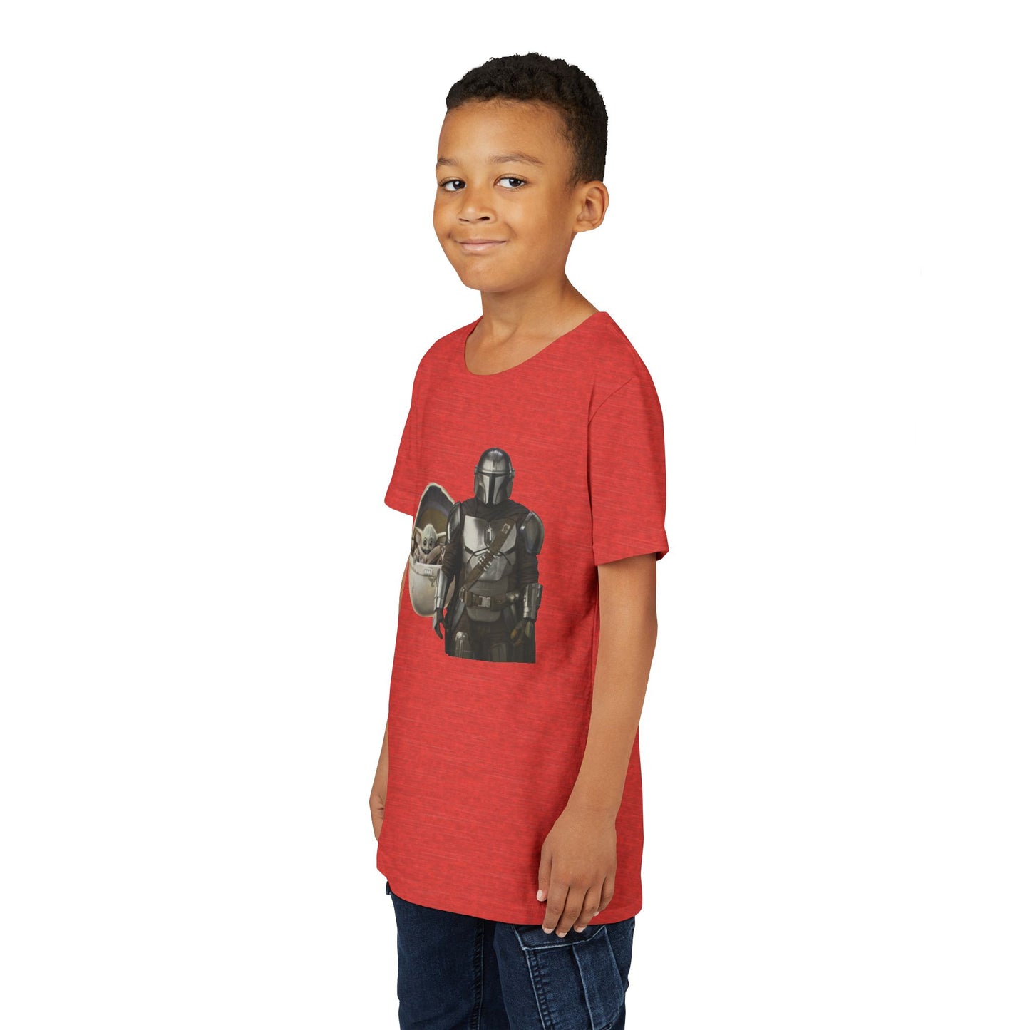 Kids Star Wars Inspired Youth Tee, Mandalorian T-Shirt, Grogu Shirt, Galaxy Adventure, Kids Summer Outfit, Birthday Gift