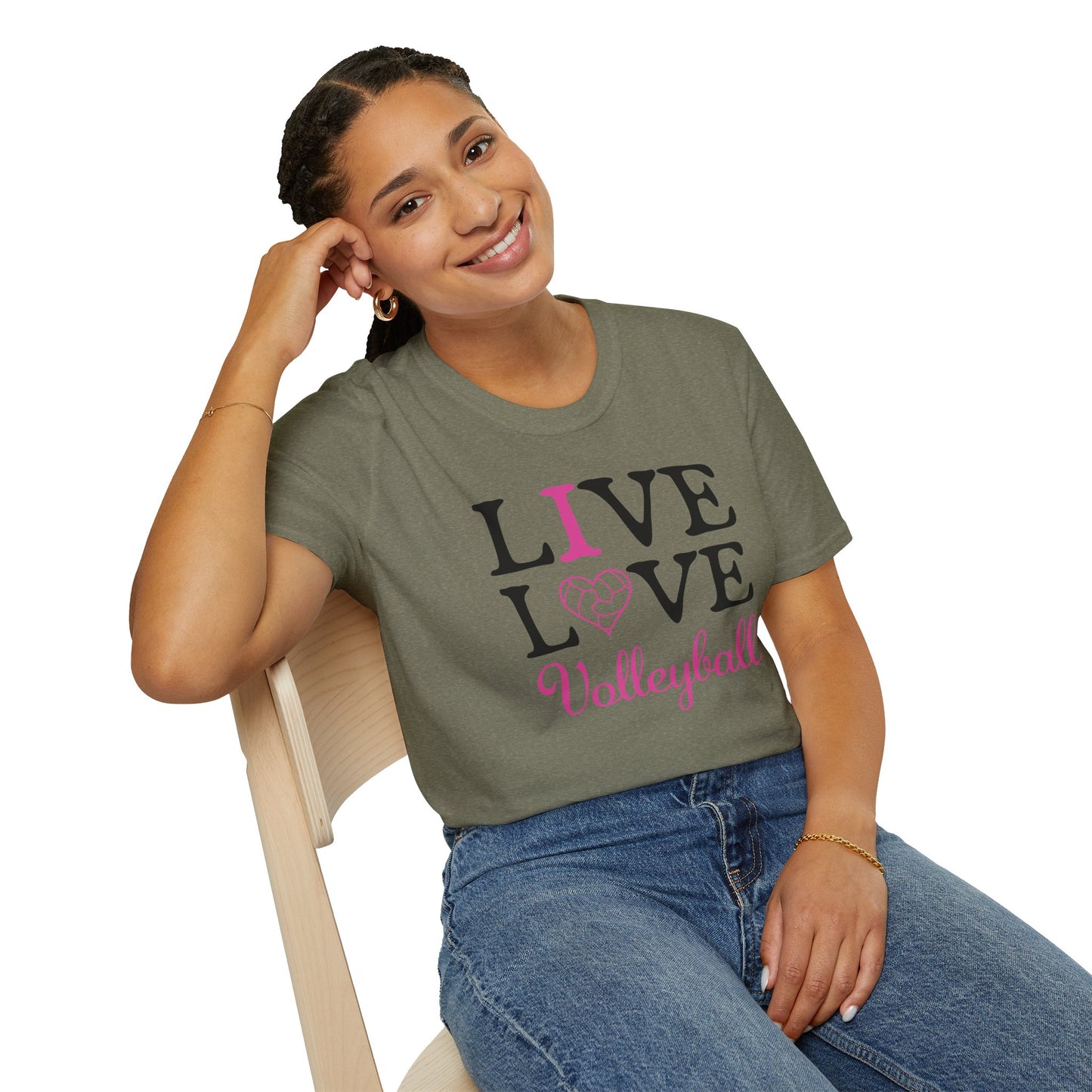 Volleyball T-Shirt - I love Volleyball design