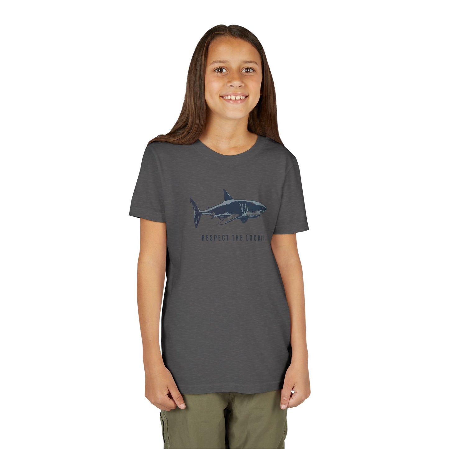 Kids Shark Youth Tee | Respect The Locals | Shark Lovers Shirt