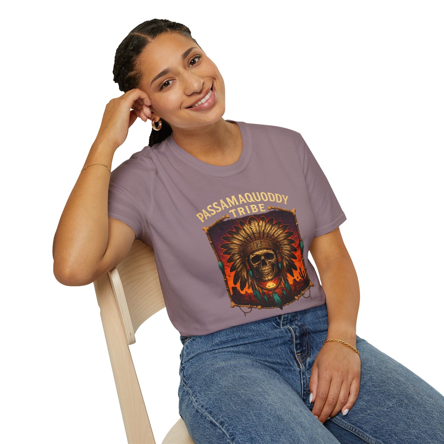 Tribal Graphic T-Shirt - Passamaquoddy Tribe Design4, Gift for Adventurers