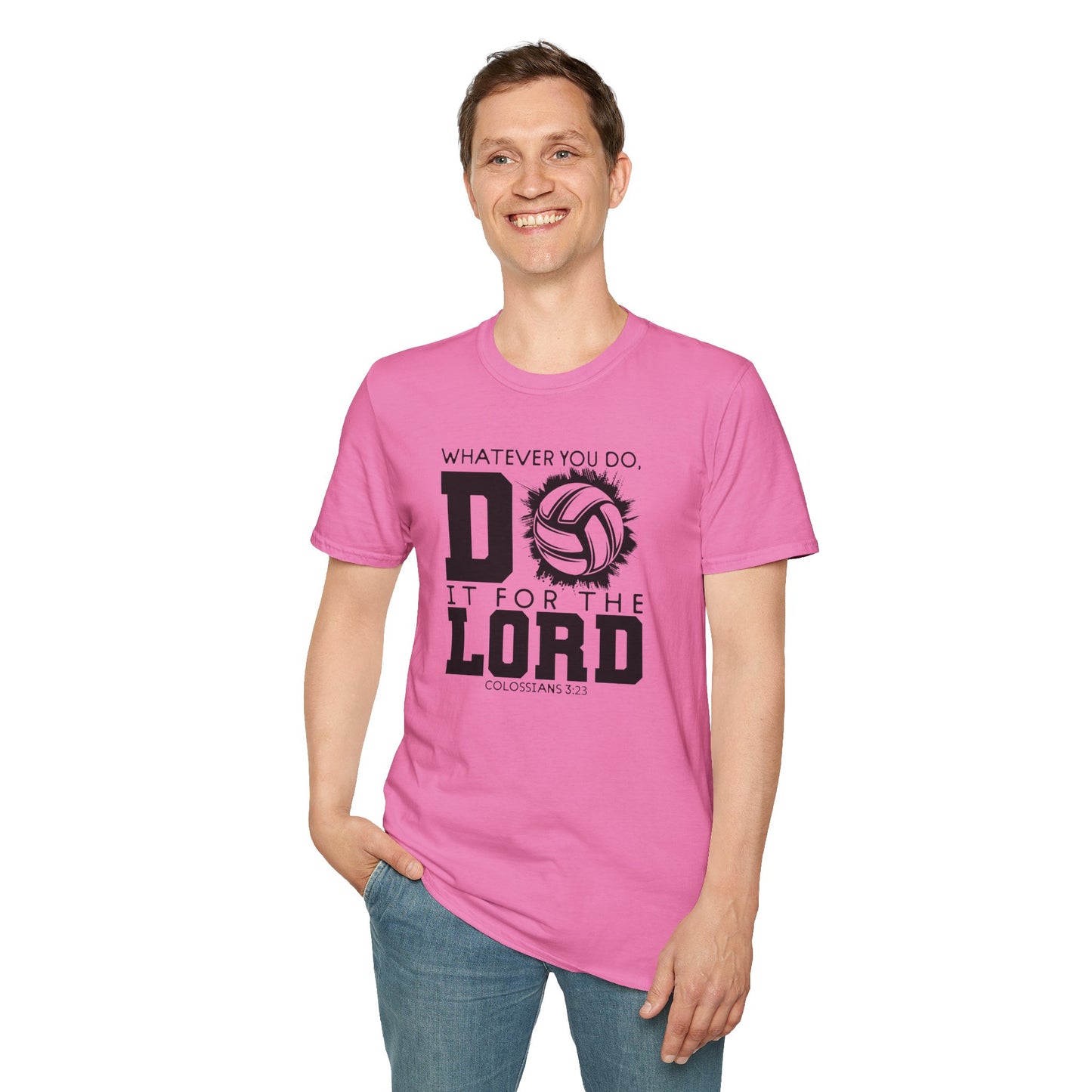 Volleyball Christian Unisex T-Shirt - Do it for the Lord