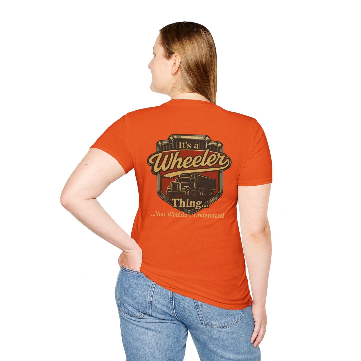 "It's a Wheeler Thing" Unisex Softstyle T-Shirt, Ideal for Truck Lovers, Gifts for Drivers, Casual Wear, Perfect for Birthdays, Father's Day