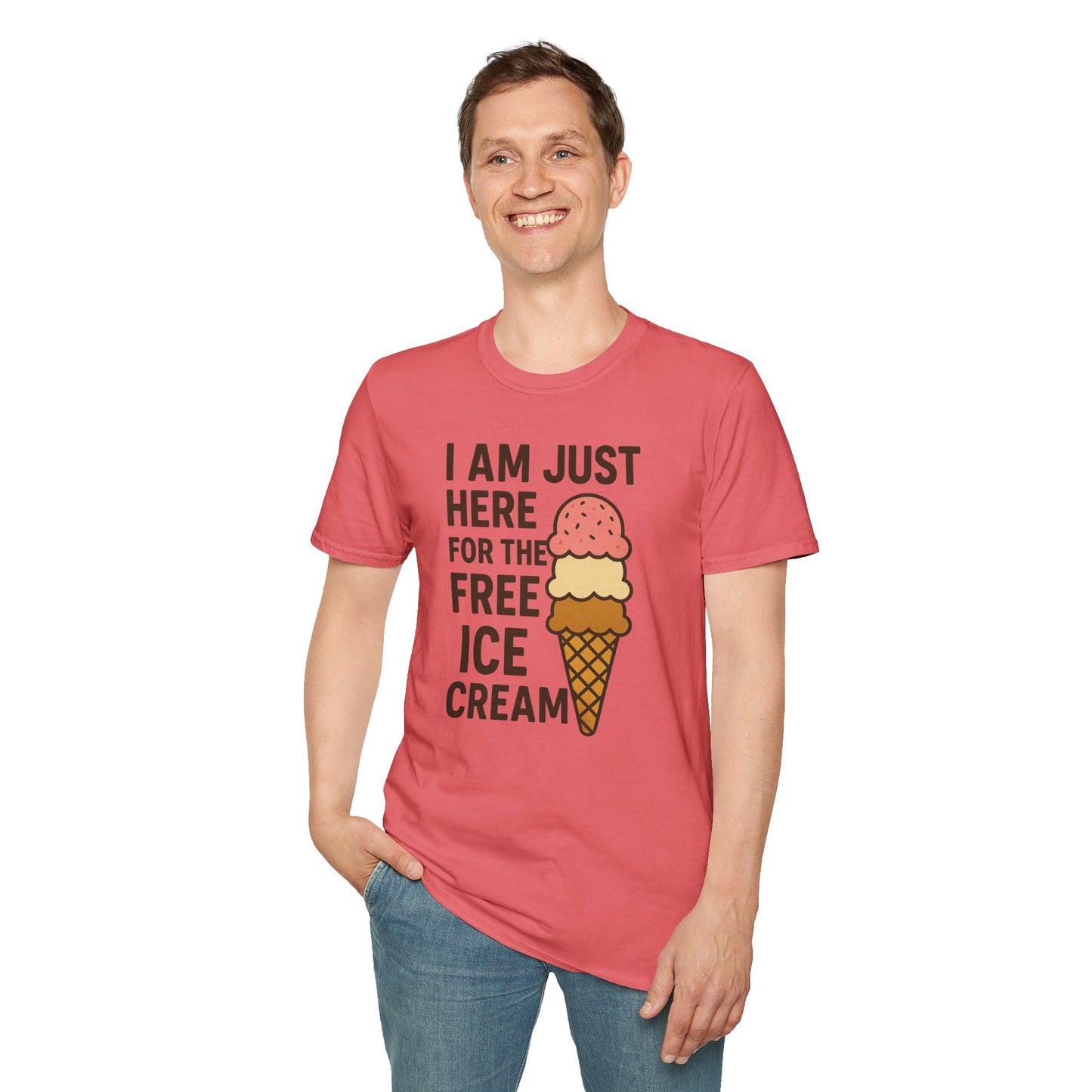 Ice Cream Lover's Unisex T-Shirt, Funny Graphic Tee, Summer Apparel, Sweet Treats Gift, Birthday Humor Shirt