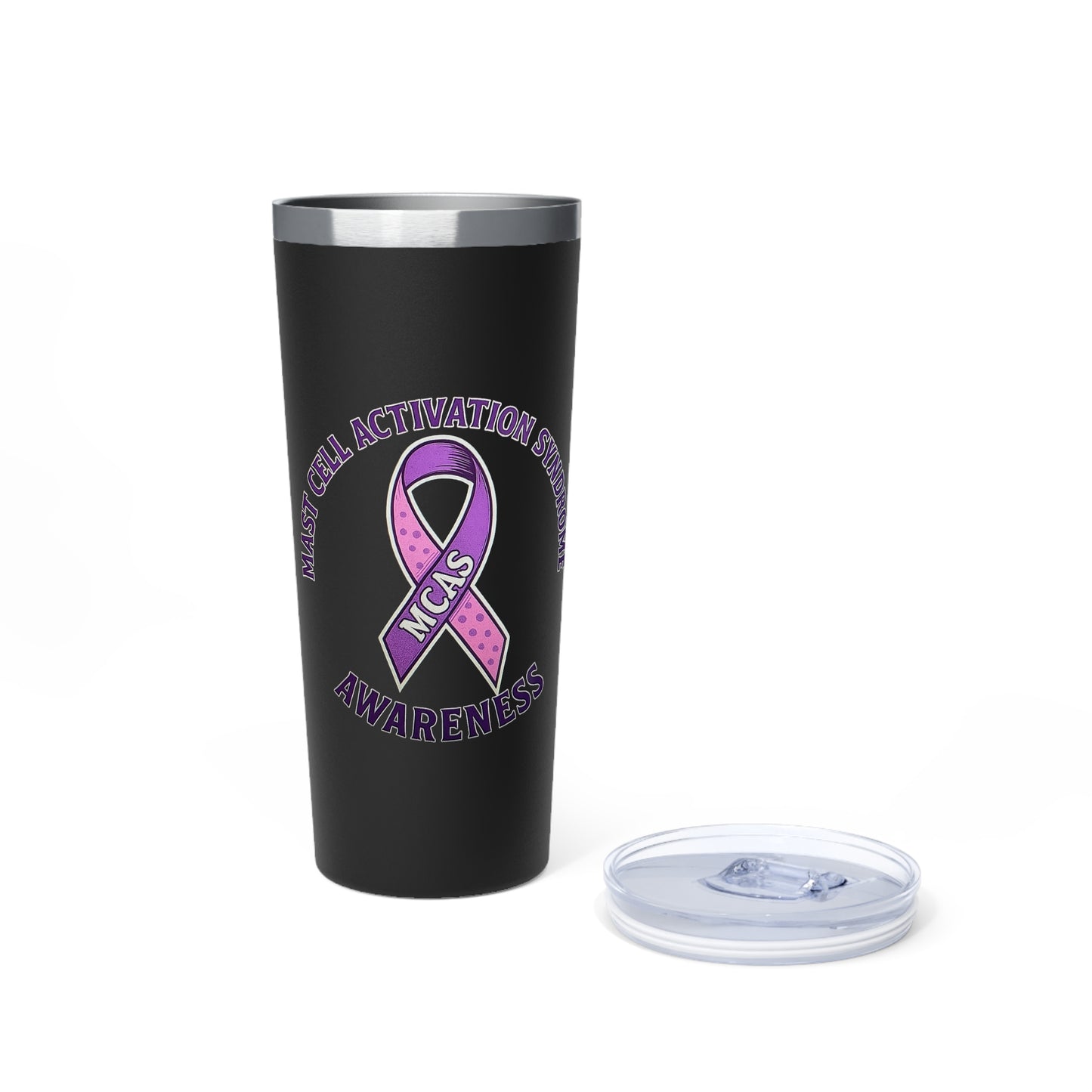 Mast Cell Activation Syndrome Awareness Copper Tumbler, 22oz Insulated Drinkware for Support, Gift for Awareness Events, Advocacy, Cancer Awareness, Fundraising