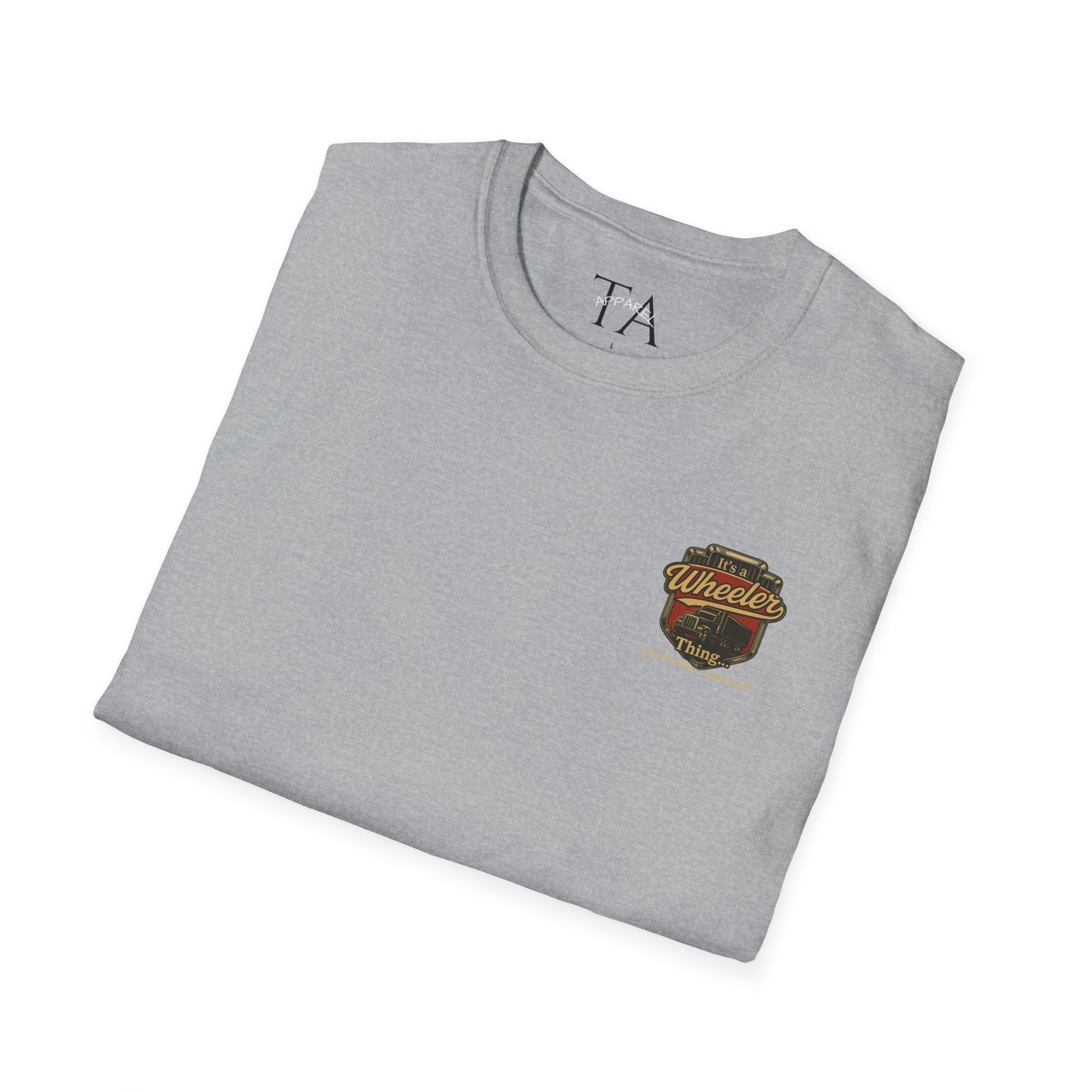"It's a Wheeler Thing" Unisex Softstyle T-Shirt, Ideal for Truck Lovers, Gifts for Drivers, Casual Wear, Perfect for Birthdays, Father's Day