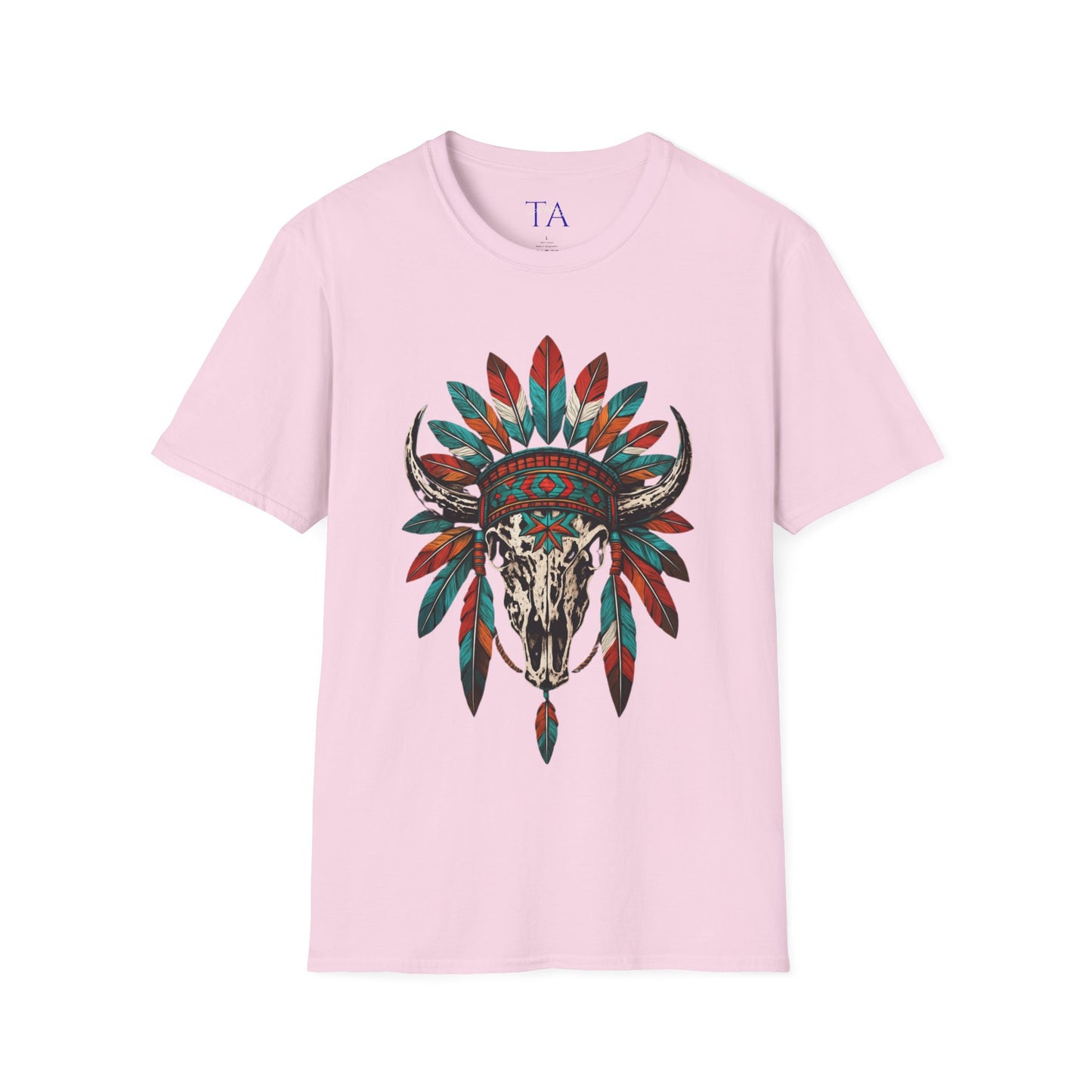 Native American Bull Skull Unisex T-Shirt