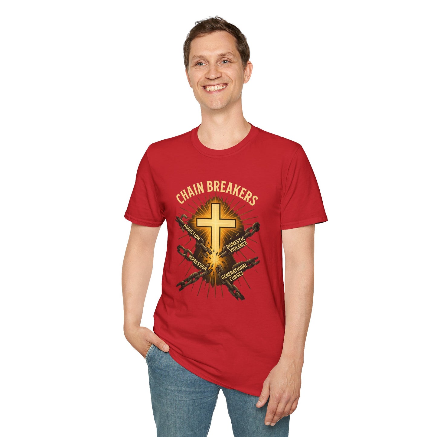 Chain Breakers T-Shirt - Breaking Chains of Addiction and Domestic Violence