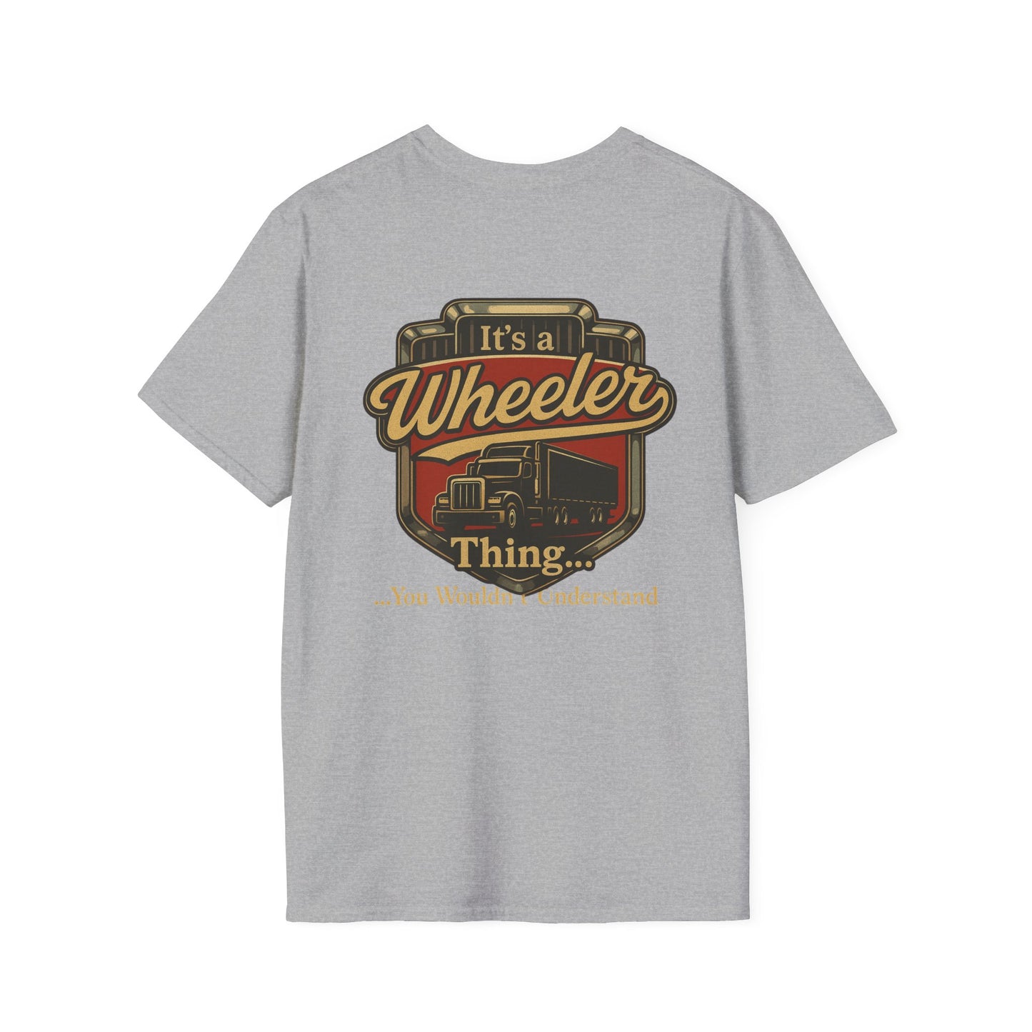"It's a Wheeler Thing" Unisex Softstyle T-Shirt, Ideal for Truck Lovers, Gifts for Drivers, Casual Wear, Perfect for Birthdays, Father's Day