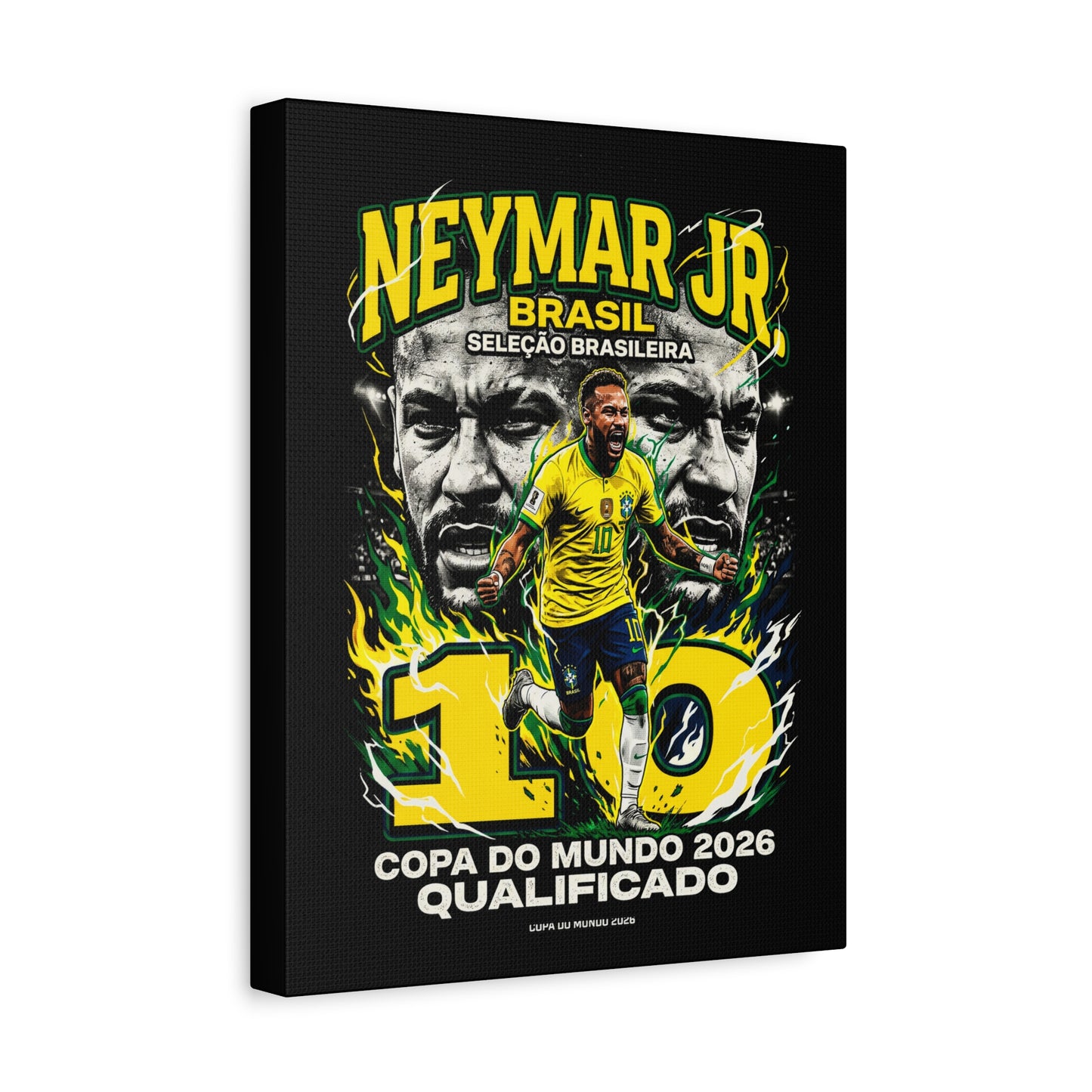 Neymar - Matte Canvas, Stretched, 1.25"