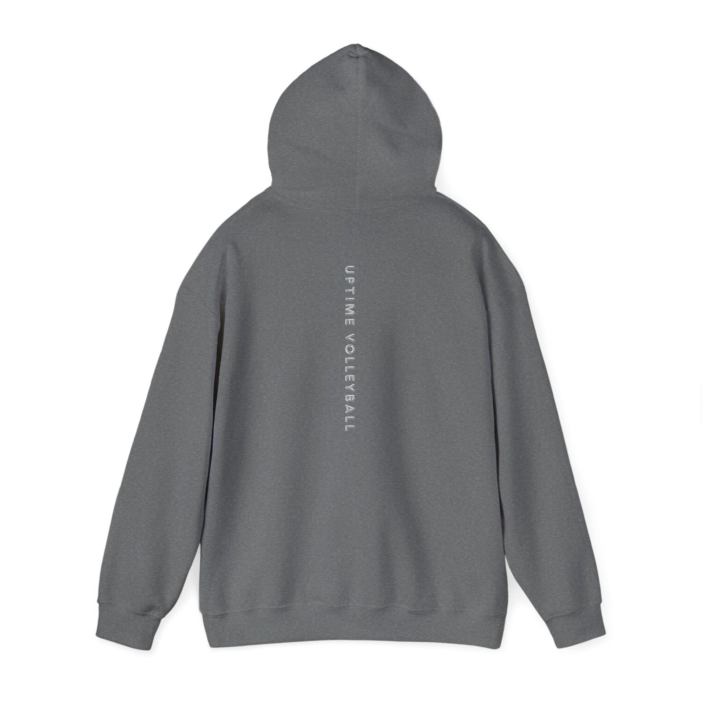 UPTIME Volleyball Hoodie with Serve Design, Unisex Sportswear, Perfect Gift for Athletes, Workout Gear, Cool Casual Wear, Back to School