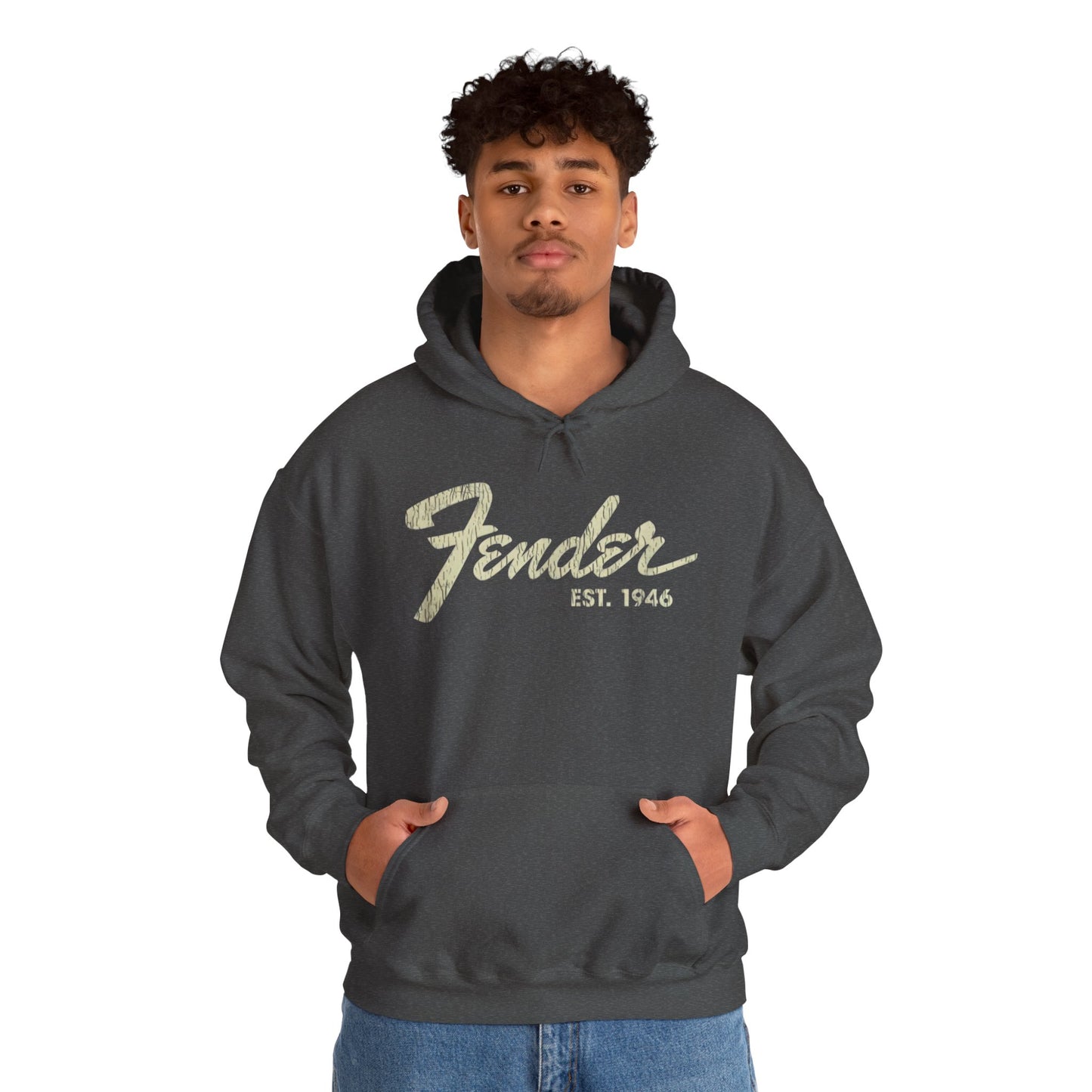 Fender Est 1946 Hoodie - Music Lovers Graphic Sweatshirt