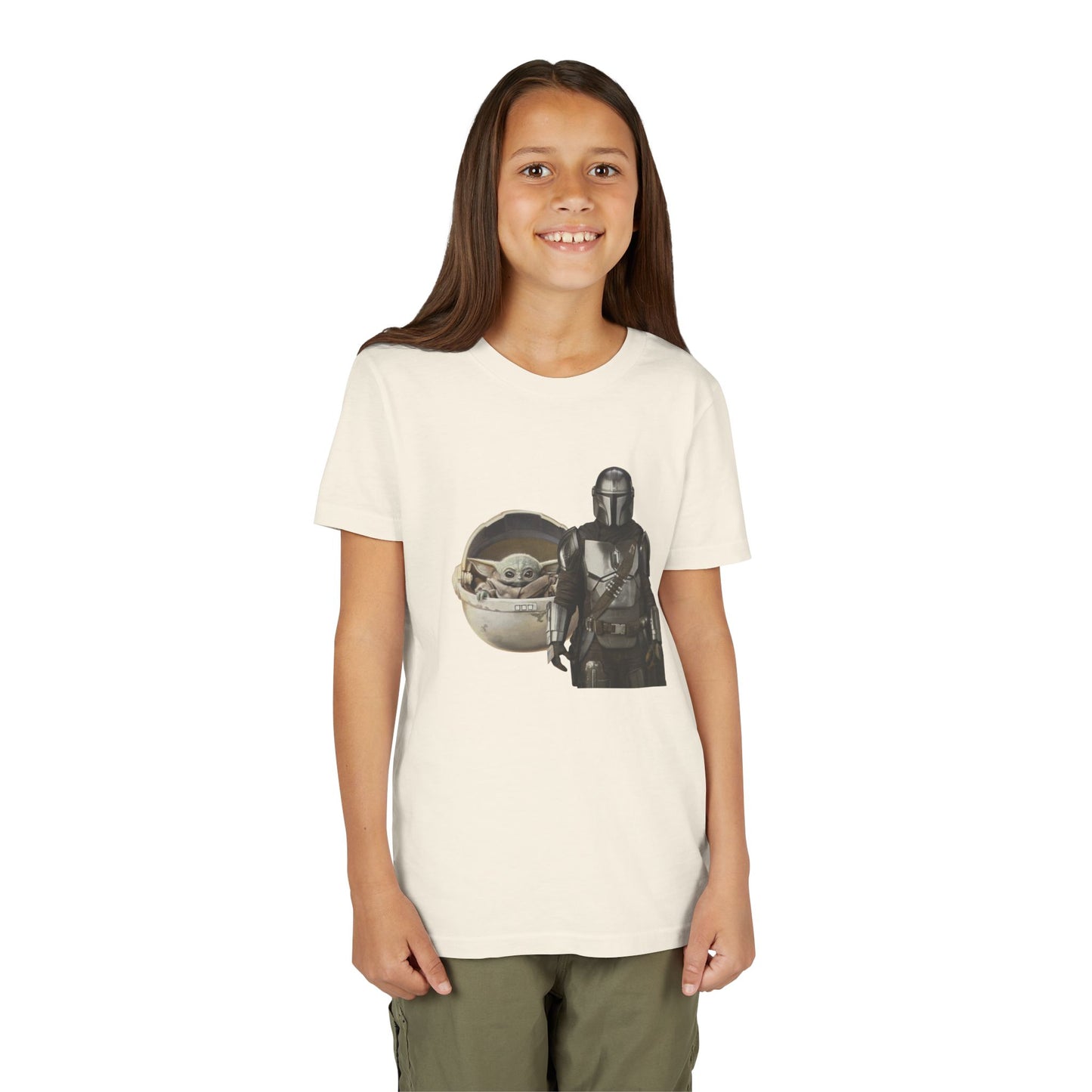 Kids Star Wars Inspired Youth Tee, Mandalorian T-Shirt, Grogu Shirt, Galaxy Adventure, Kids Summer Outfit, Birthday Gift