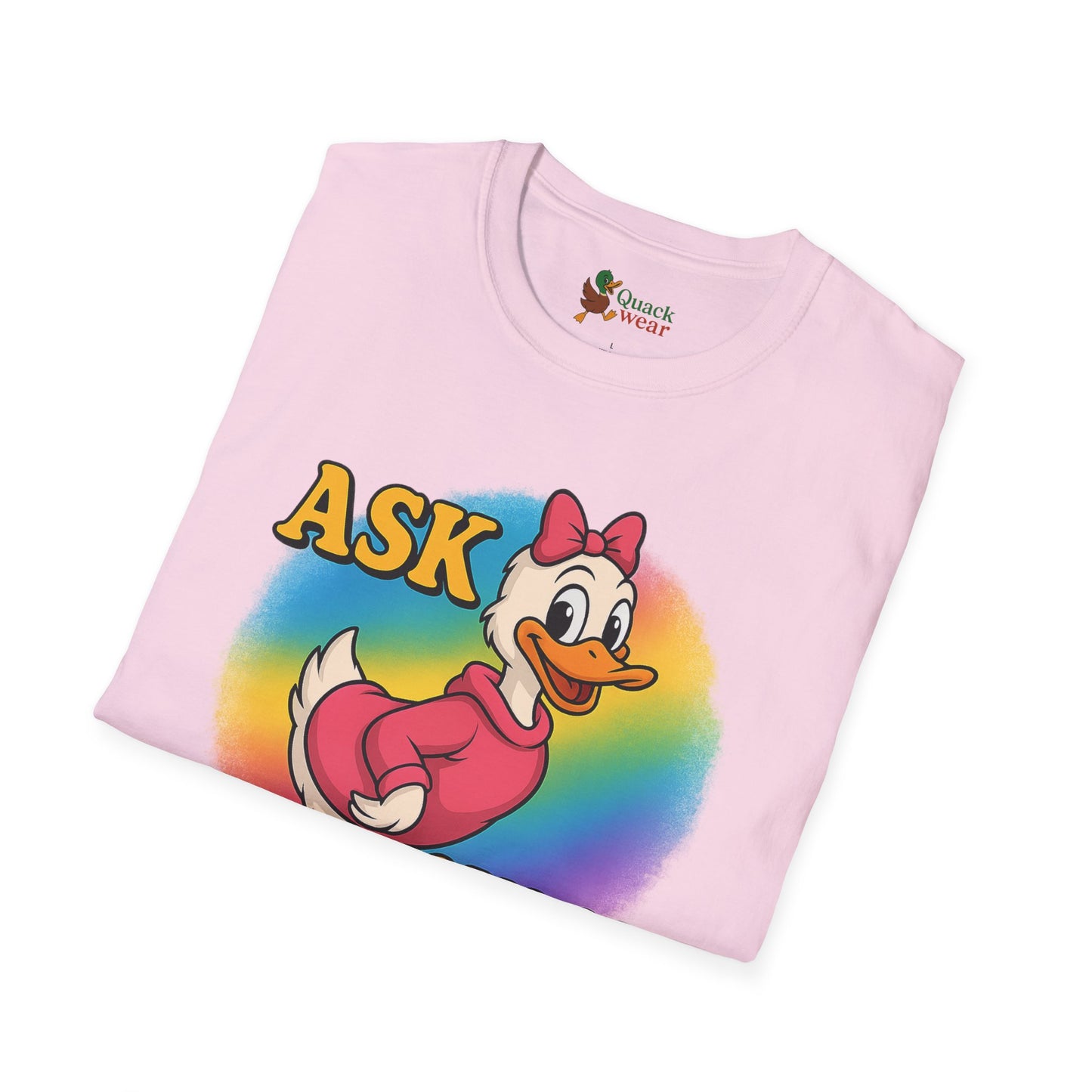 Ask Quack Duck Unisex T-Shirt - Funny Graphic Tee for Kids and Adults