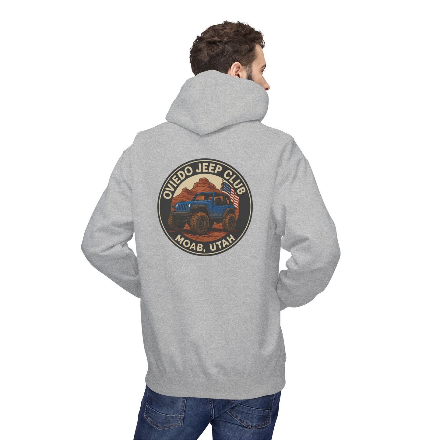 Oviedo Jeep Club Adventure Fleece Hoodie - Oviedo Jeep Club Outdoor Apparel for Jeep Lovers