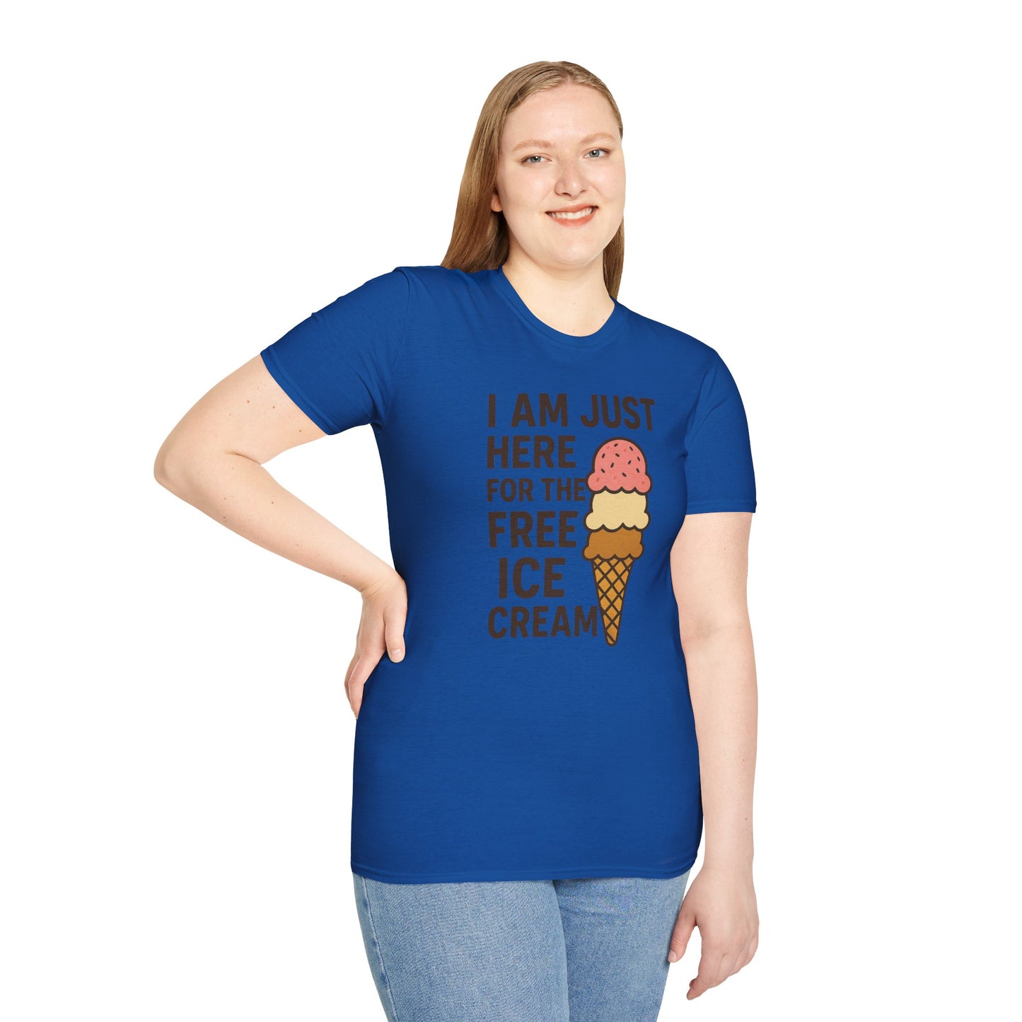 Ice Cream Lover's Unisex T-Shirt, Funny Graphic Tee, Summer Apparel, Sweet Treats Gift, Birthday Humor Shirt