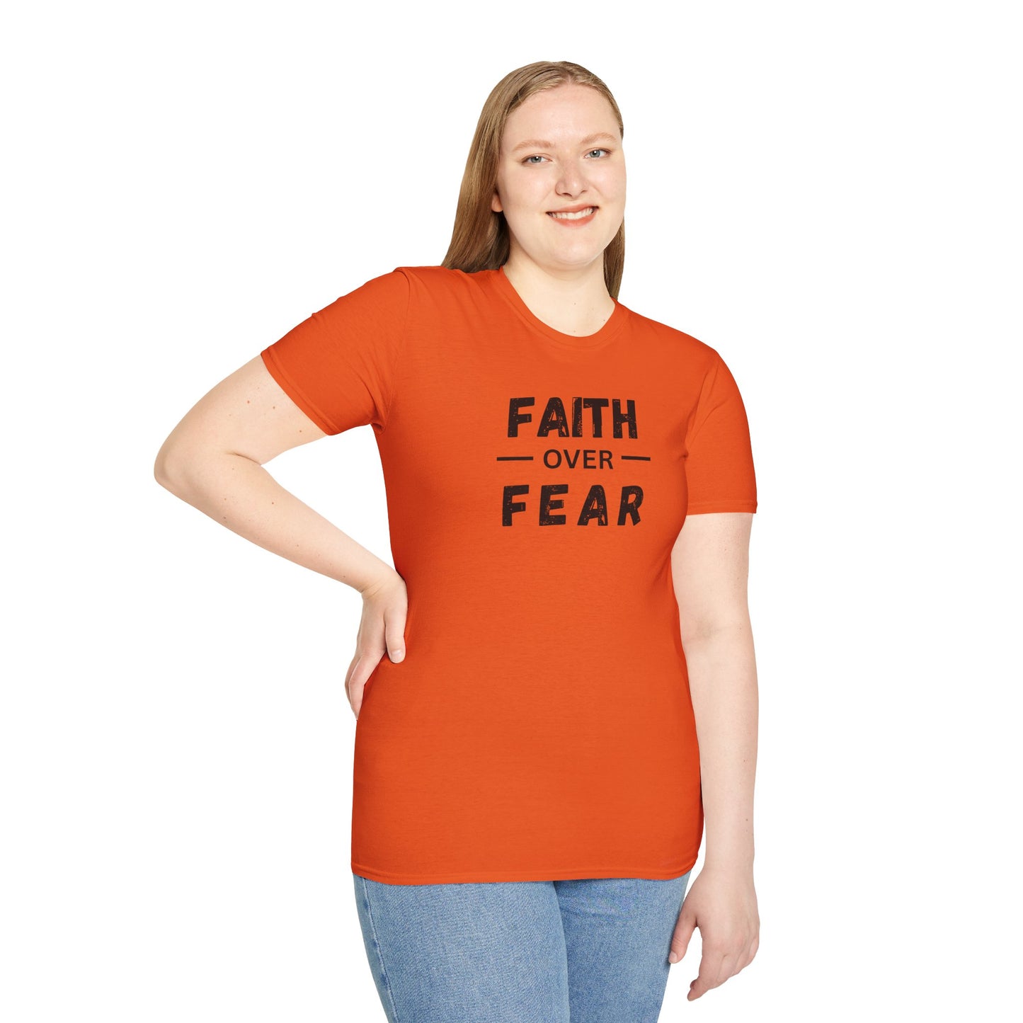 Faith Inspired Unisex T-Shirt - Faith Over Fear Design