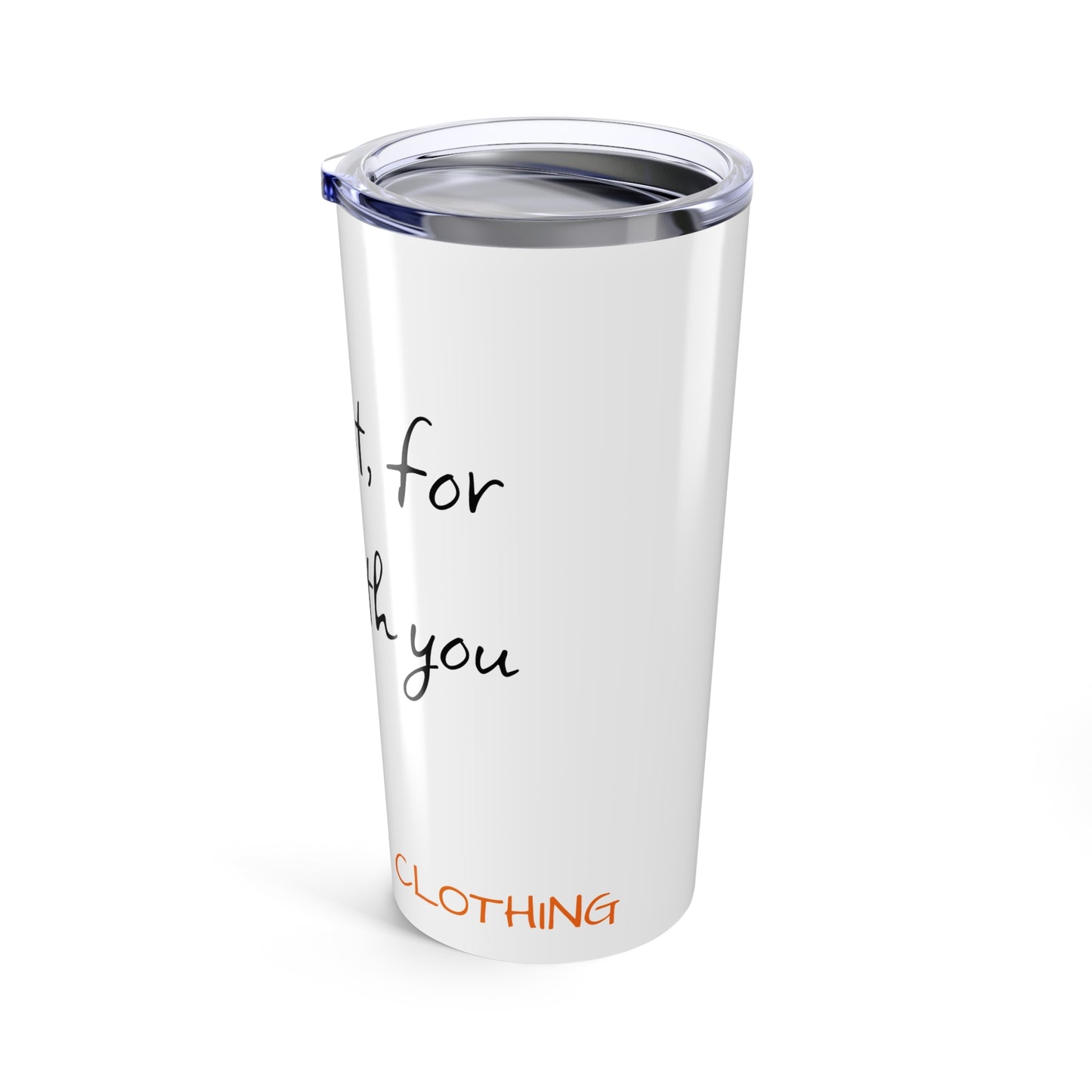 Tumbler 20oz, Christian Walk by Faith Design, Religious Travel Cup, Inspirational Drinkware, Bible Verse Gift, Faithful Quote Tumbler