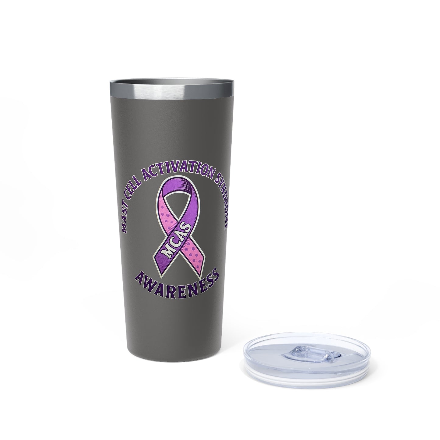Mast Cell Activation Syndrome Awareness Copper Tumbler, 22oz Insulated Drinkware for Support, Gift for Awareness Events, Advocacy, Cancer Awareness, Fundraising