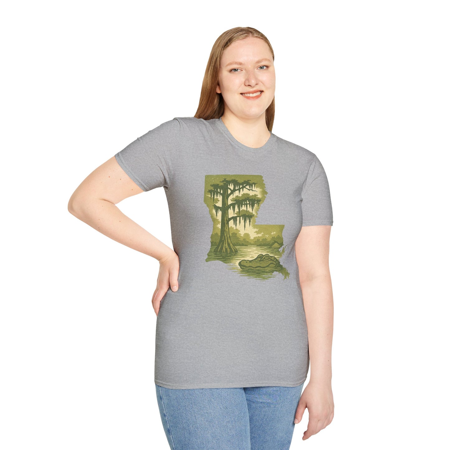 Louisiana Nature T-Shirt, Gift for Nature Lovers, Unisex Tee, Travel Souvenir, Outdoor Enthusiast Apparel, Urban Jungle Style
