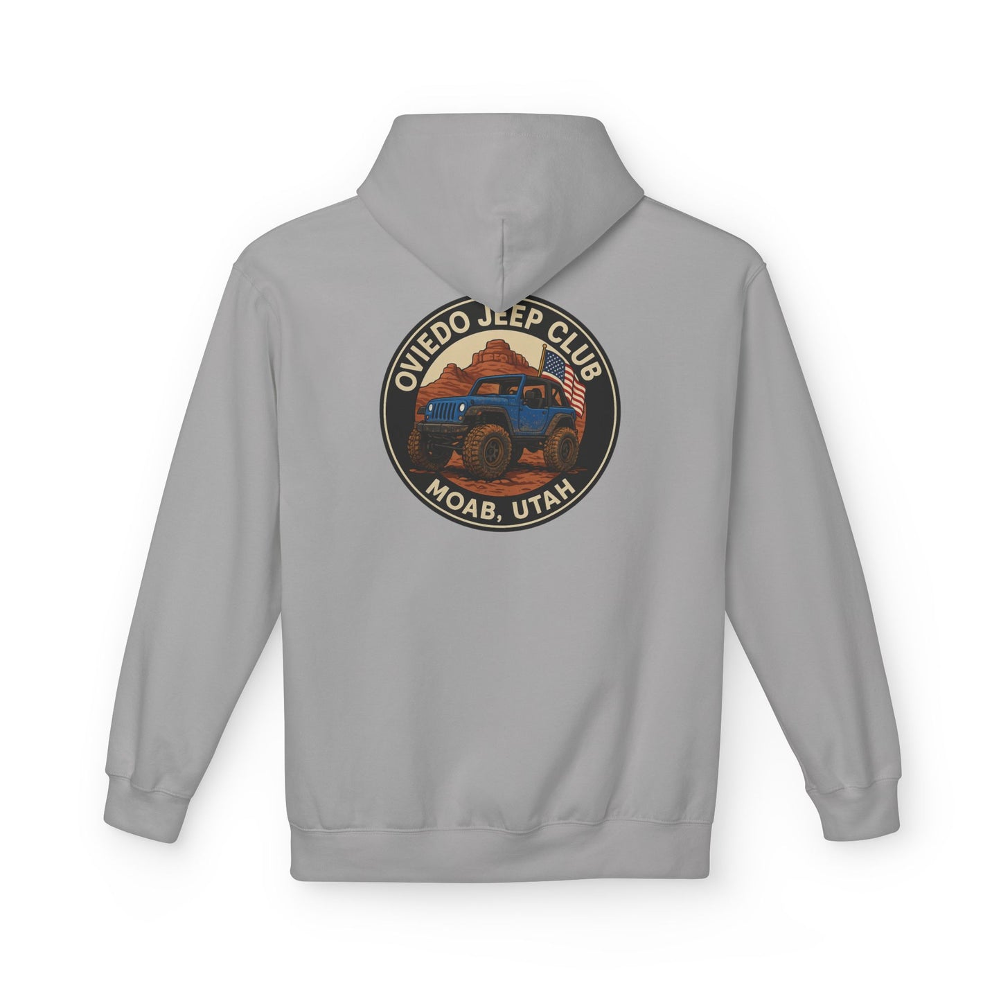 Oviedo Jeep Club Adventure Fleece Hoodie - Oviedo Jeep Club Outdoor Apparel for Jeep Lovers