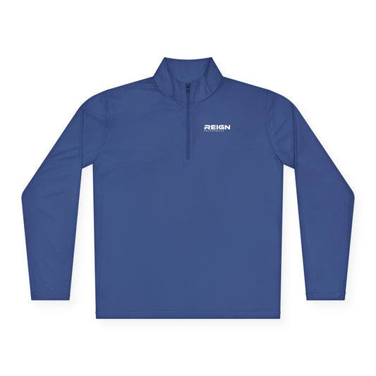 Reign Volleyball Quarter-Zip Pullover — Minimal 'weekend' Chest Logo Pullover