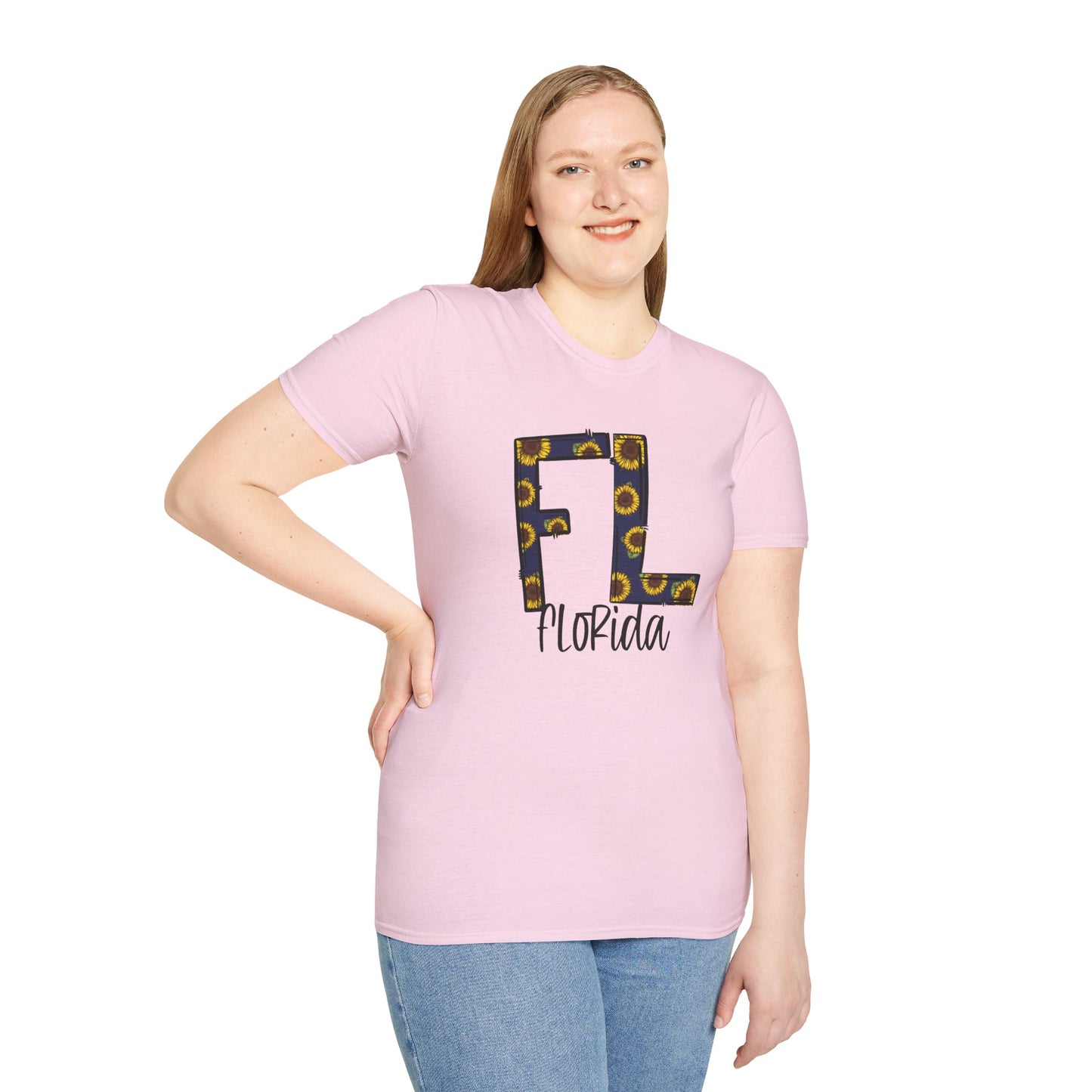 Florida Sunshine Unisex Softstyle T-Shirt, Florida T-Shirt, Graphic Tee, Summer Outfit, Gift for Floridians, Vacation Wear