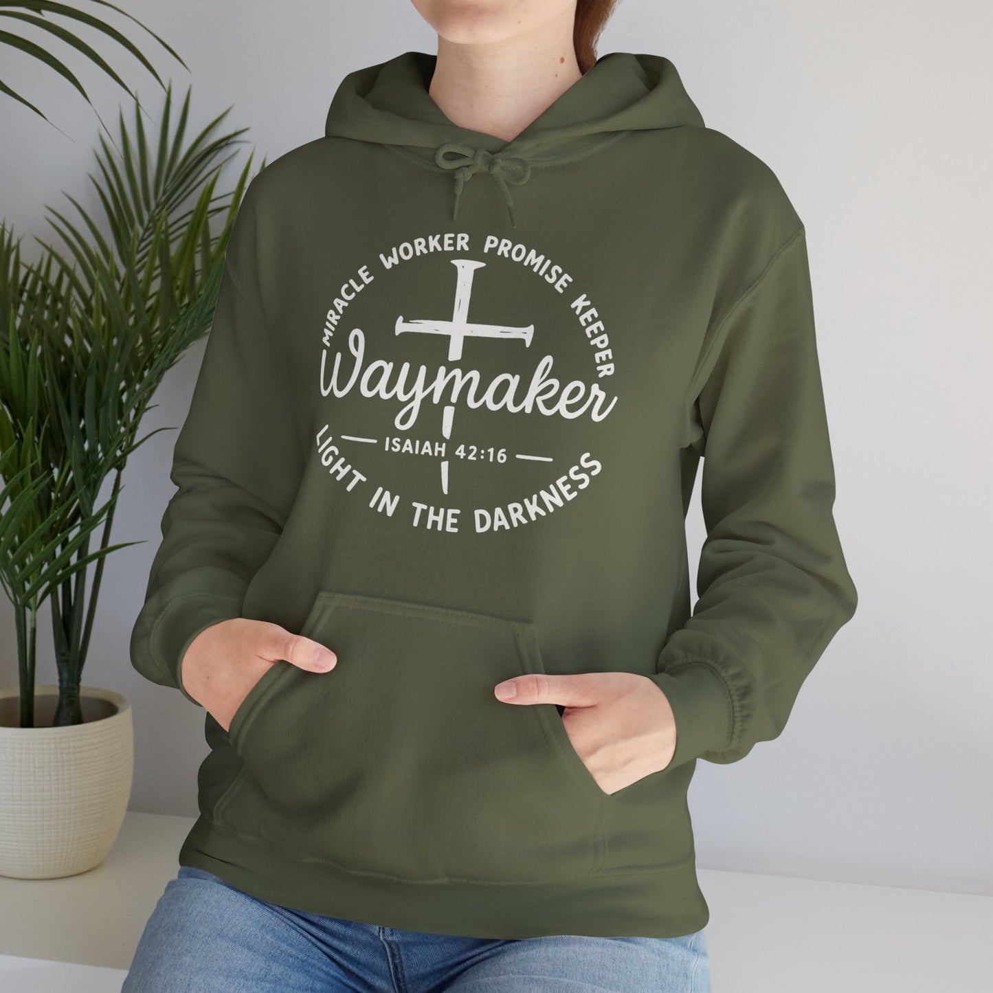 Faith Inspired Waymaker Hoodie - Cozy Sweatshirt for Faith Lovers and Celebrations